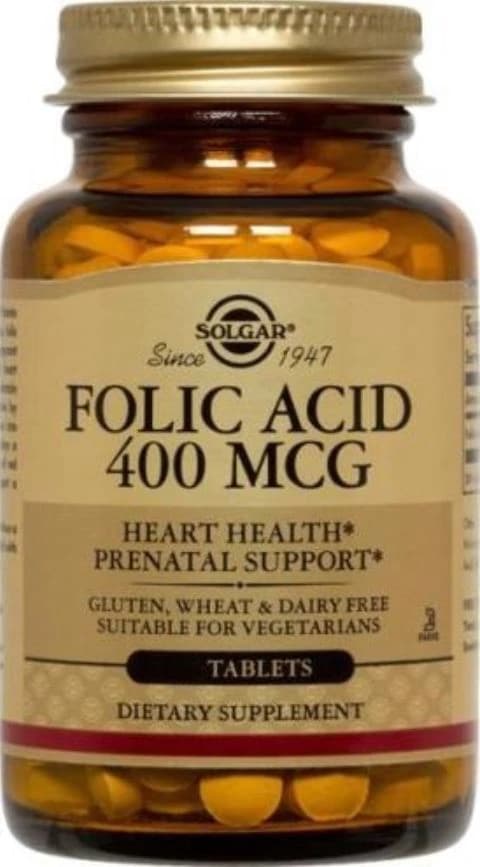 Garden of Life Folic Acid Tablets, 400mcg, Vegetarian/Kosher, 250/Bottle - Folic Acid Tablets - Image 1