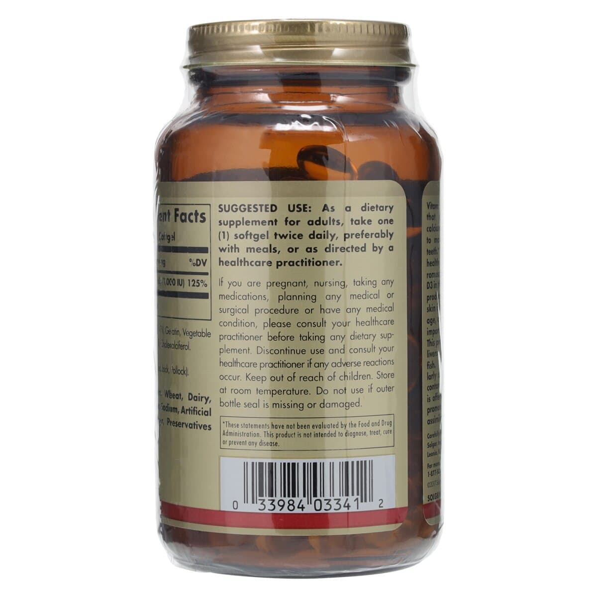 Garden of Life Vitamin D Softgels, 1000 IU, 250/Bottle thumbnail 3