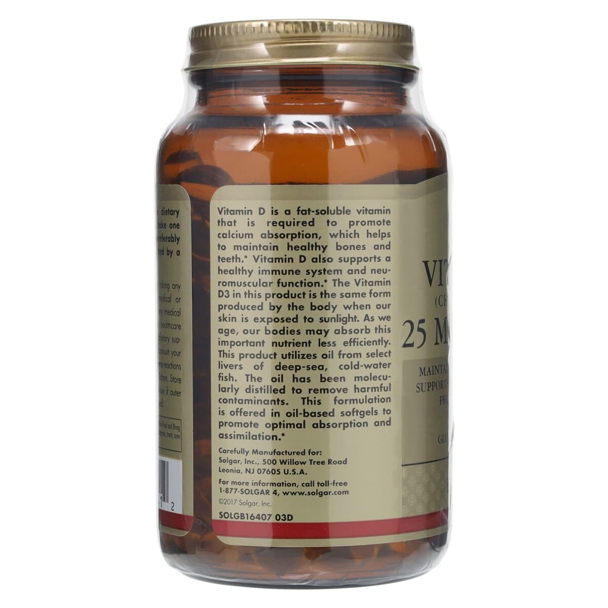 Garden of Life Vitamin D Softgels, 1000 IU, 250/Bottle thumbnail 4