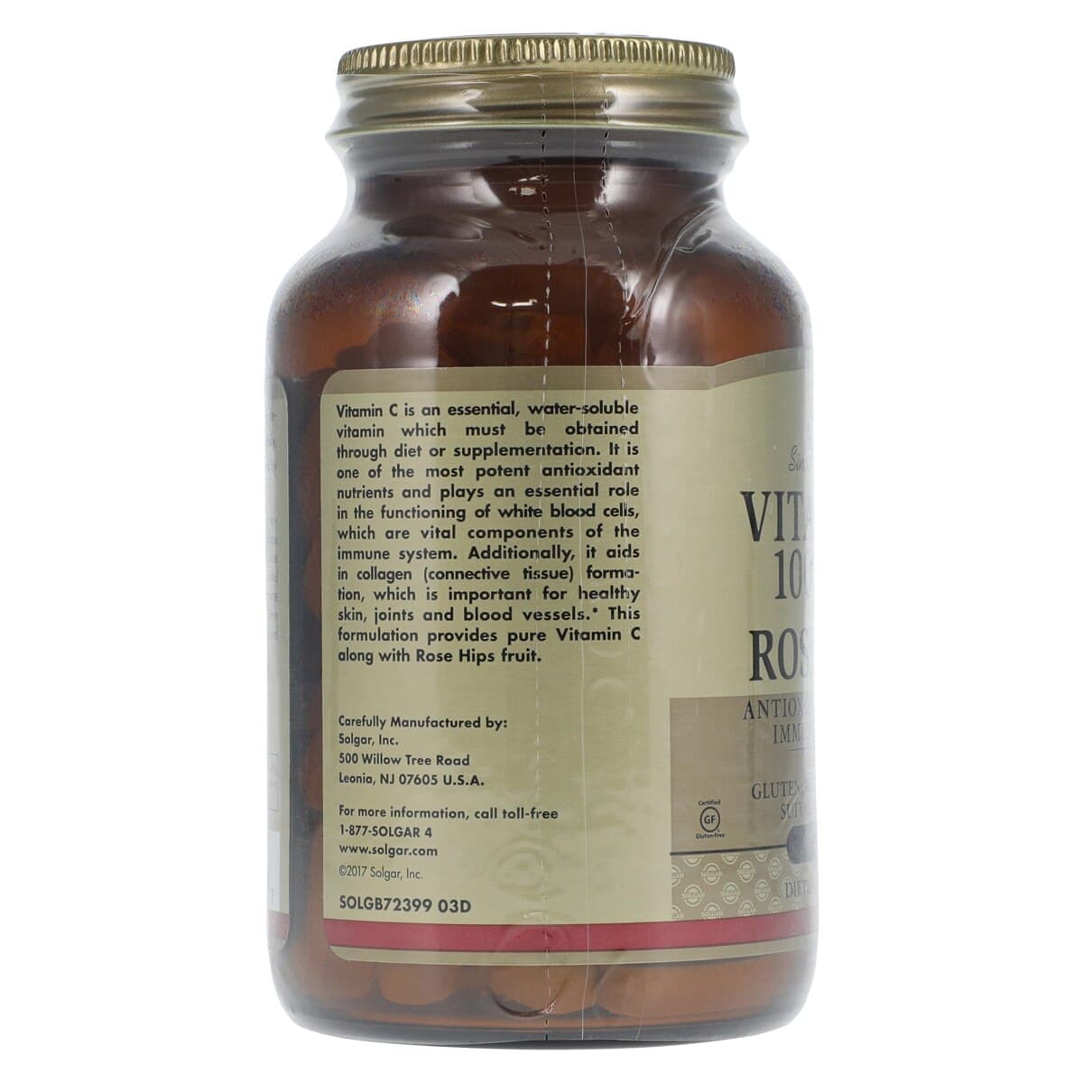 Garden of Life Vitamin C Tablets with Rose Hips, 1000mg, Vegetarian/Kosher, 100/Bottle thumbnail 3