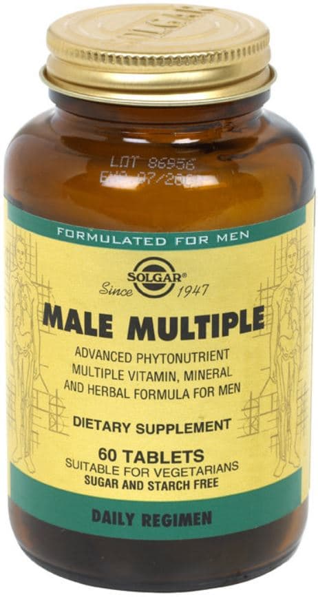 Garden of Life Male Multiple Supplement Tablets, Vegetarian, 60/Bottle - Male Multiple - Image 1