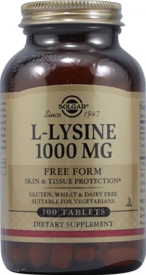 Garden of Life L-Lysine Tablets, 1000 mg, 100 Count - L-Lysine Tablets - Image 1