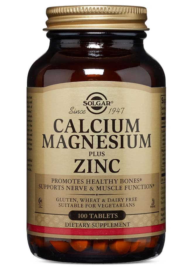 Garden of Life Calcium Magnesium Zinc Supplement Tablets, Vegetarian/Kosher, 100/Bottle - Calcium Magnesium Zinc Tabs - Image 1