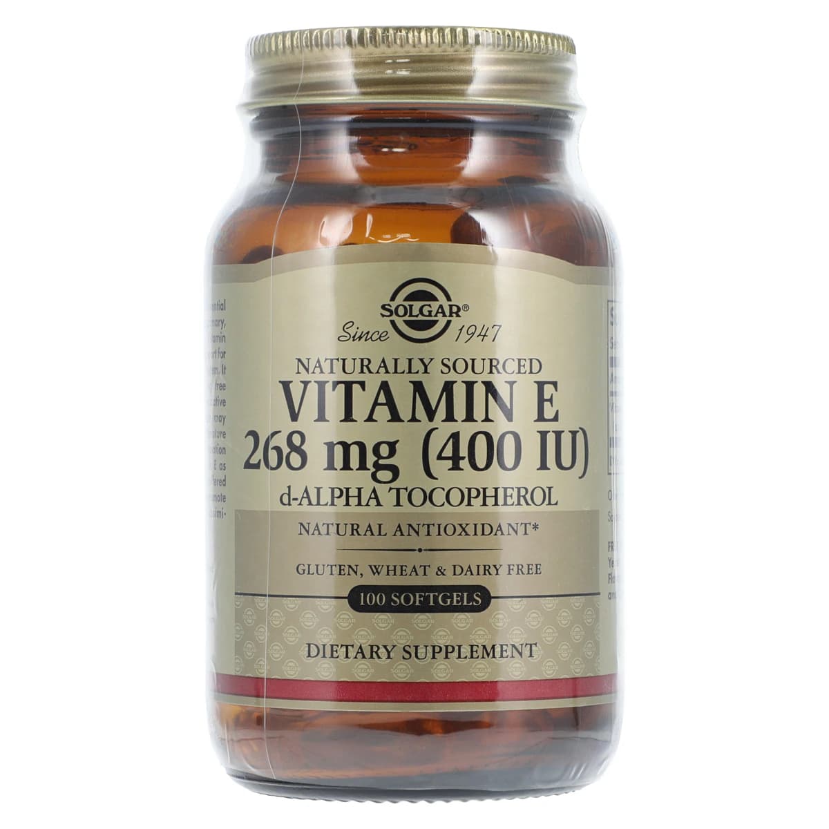 Garden of Life Vitamin E Alpha Softgels, 400 IU, 100/Bottle - Vit E Alpha Softgels - Image 1