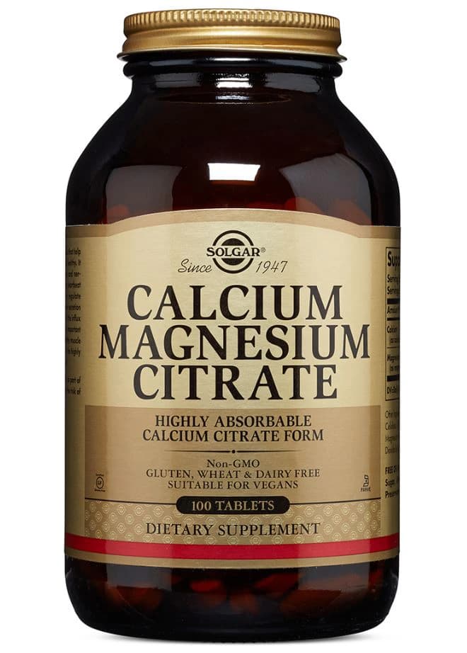Garden of Life Calcium Magnesium Citrate Supplement Tablets, Vegetarian/Kosher, 100 Count - Calcium Magnesium Citrate - Image 1