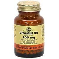 Garden of Life Vitamin B2 (Riboflavin) 100 mg Vegicaps, Vegetarian/Kosher, 100 Count - Vit B-2 Capsules - Image 1