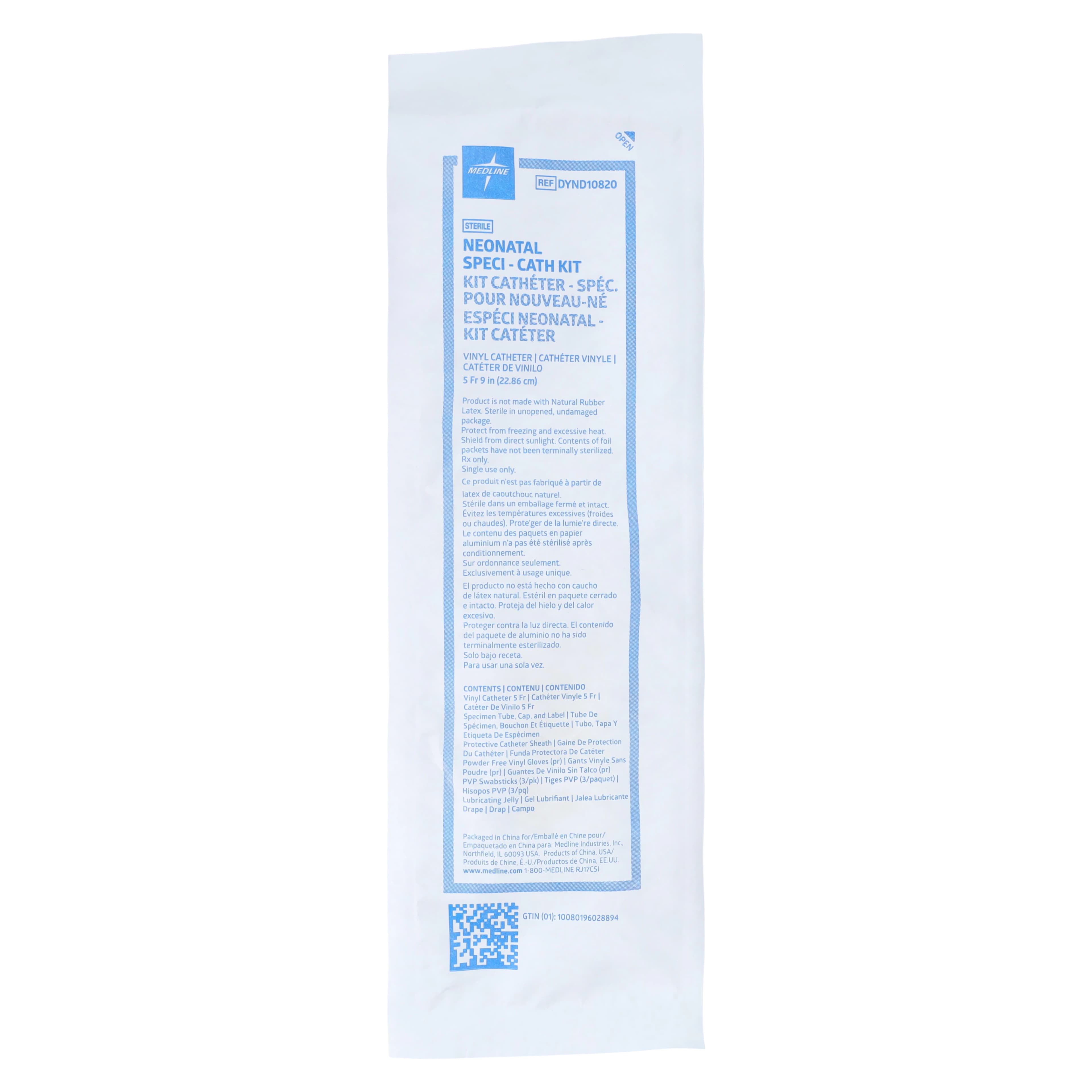Medline Speci-Cath Catheter Kit, Neonatal, 5 Fr - Catheter Kit Neo-Natal - Image 1