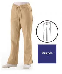 ComfortEase by Medline Scrub Pant, Cargo 5 Pocket, Unisex, Purple, Small, 65% Polyester / 35% Cotton, 8865 - Scrub Pant Cargo 5 Pkt - Image 1
