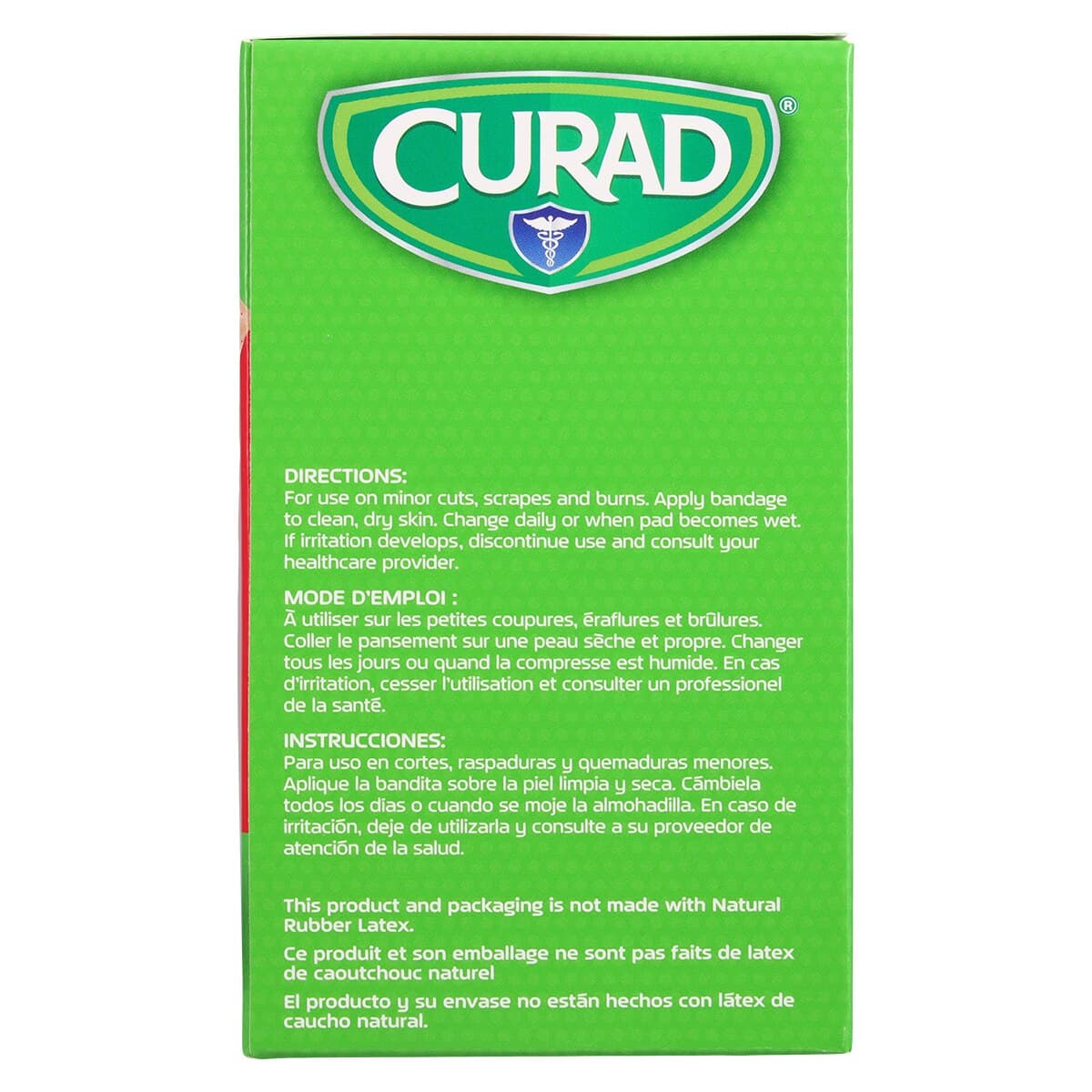 Curad Adhesive Bandage, Plastic Strip, 3" x 0.75", Natural/Tan, Sterile, 100/Box thumbnail 7