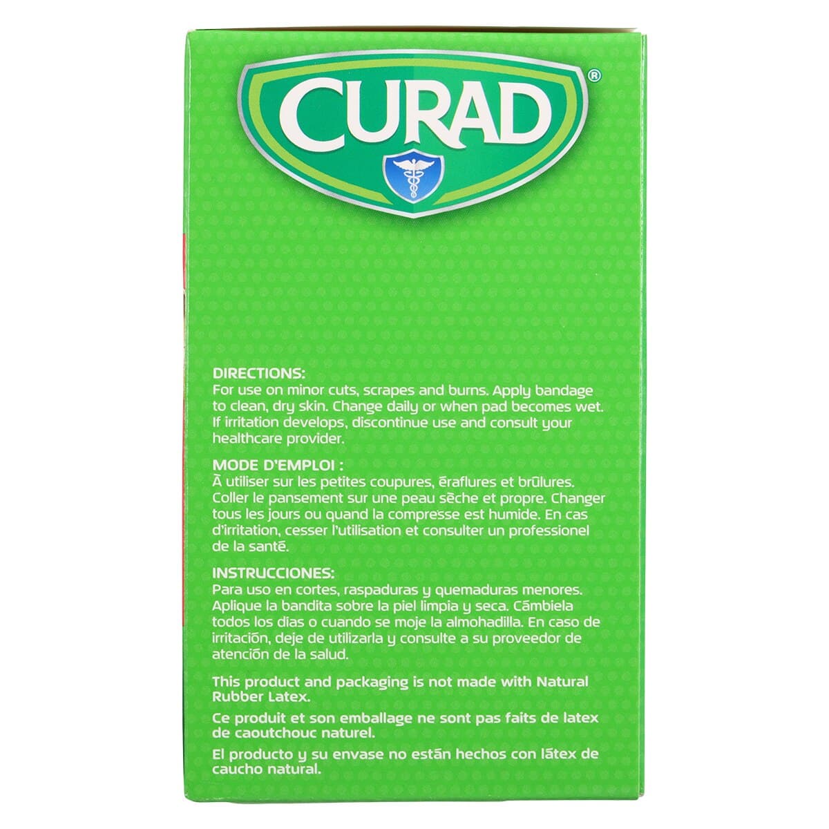 Curad Adhesive Bandage, Plastic Strip, 1" x 3", Tan/Natural, Sterile, 100/Box thumbnail 5