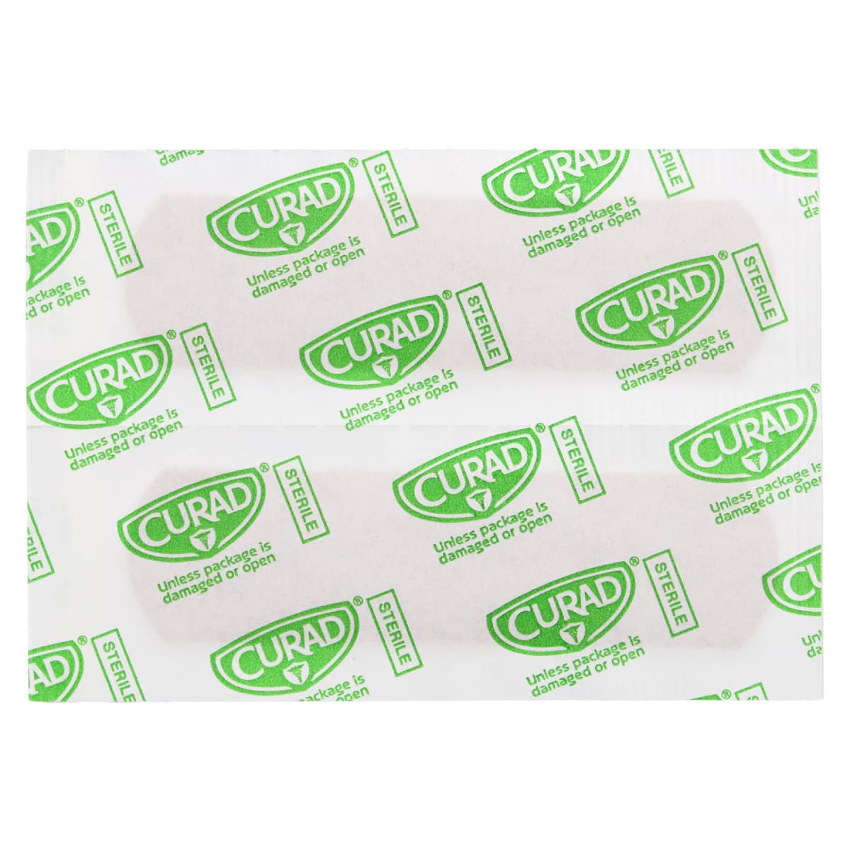 Curad Adhesive Bandage Fabric Strip, 3" x 0.75", Natural, Sterile, 100/Box thumbnail 3