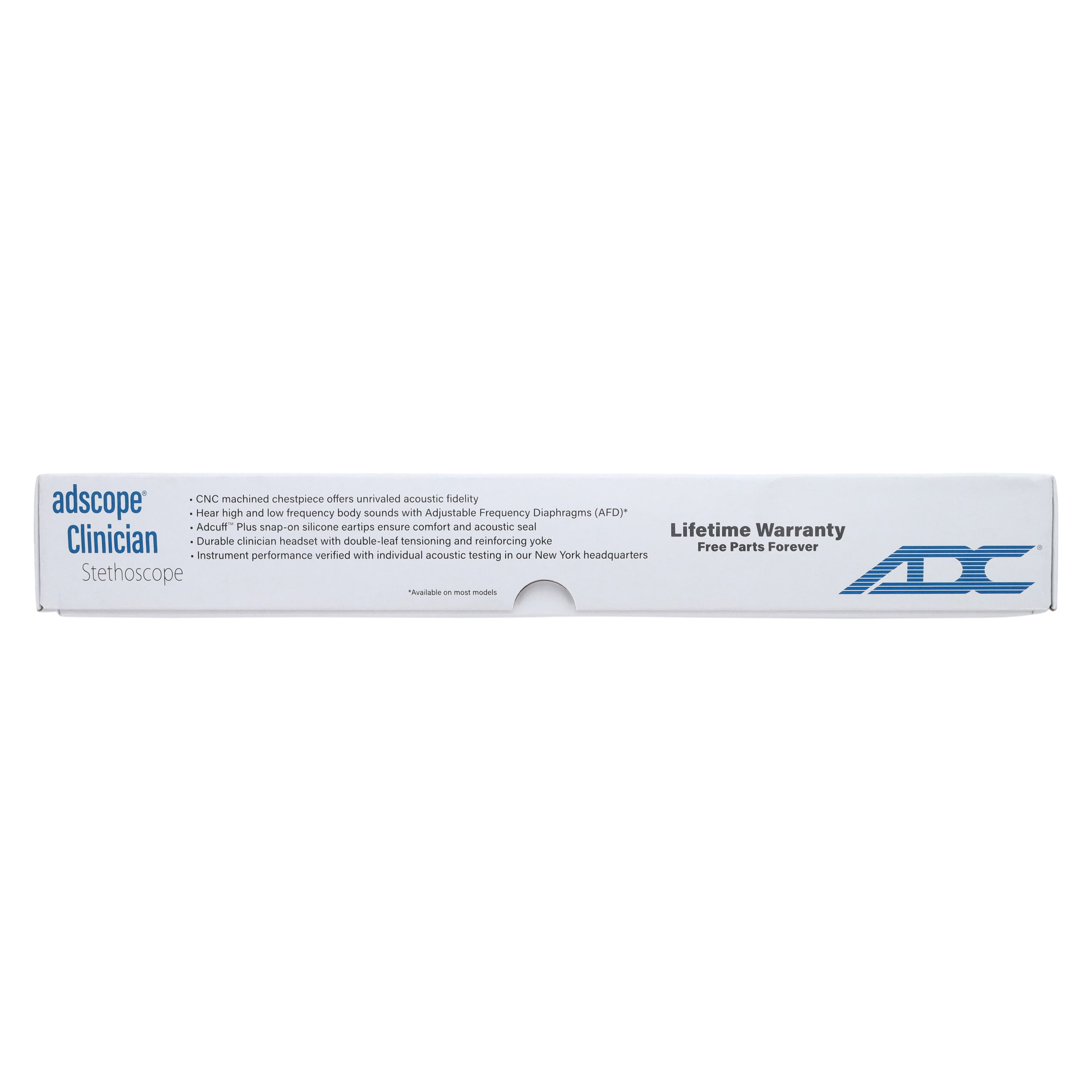 ADC Adscope 612 Classic Stethoscope, Adult, Black, Single Lumen Tubing thumbnail 11