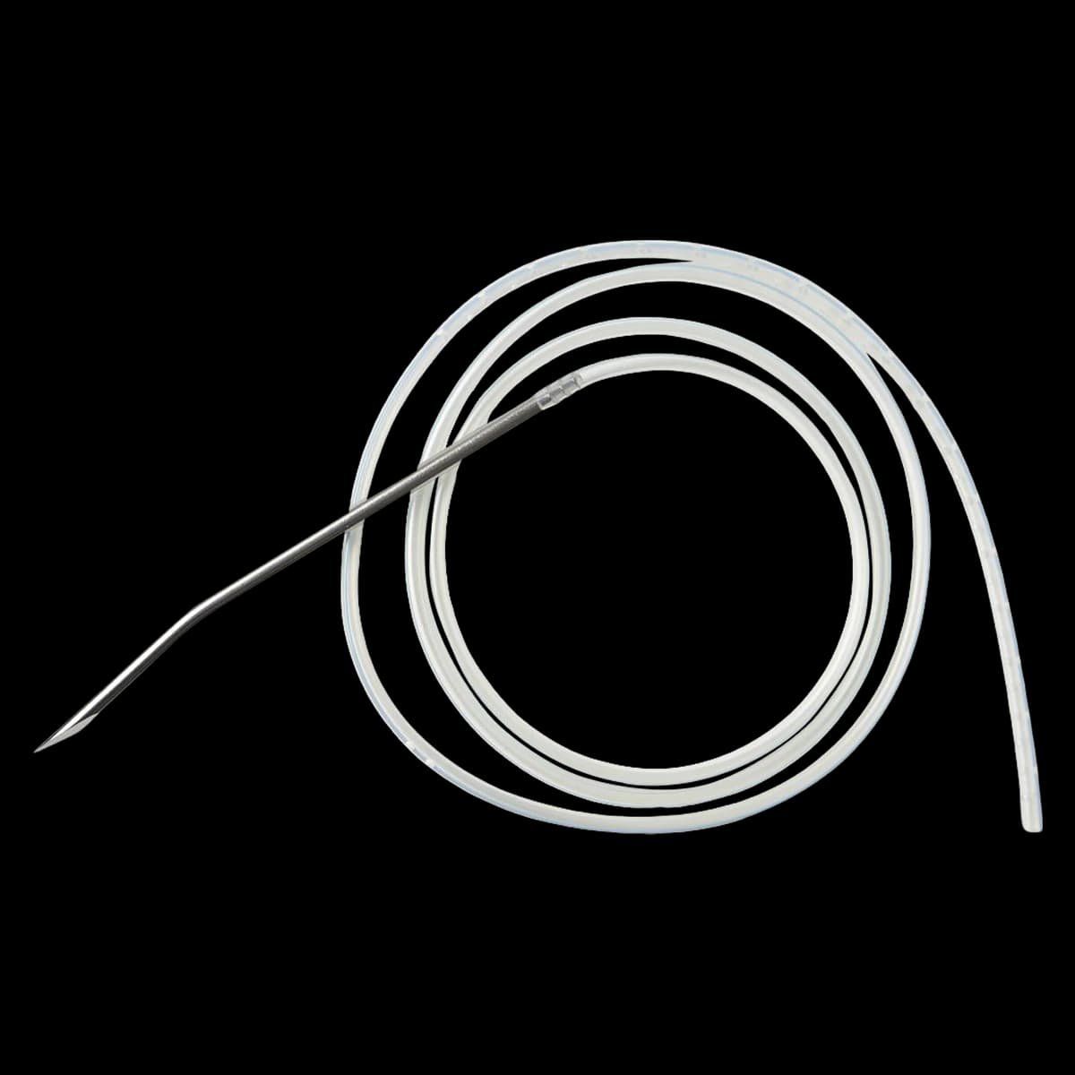 Medline Silicone Wound Drain, Round Tip, End Perforated, with Trocar - Drain Silicone Rnd W/Trocar - Image 1