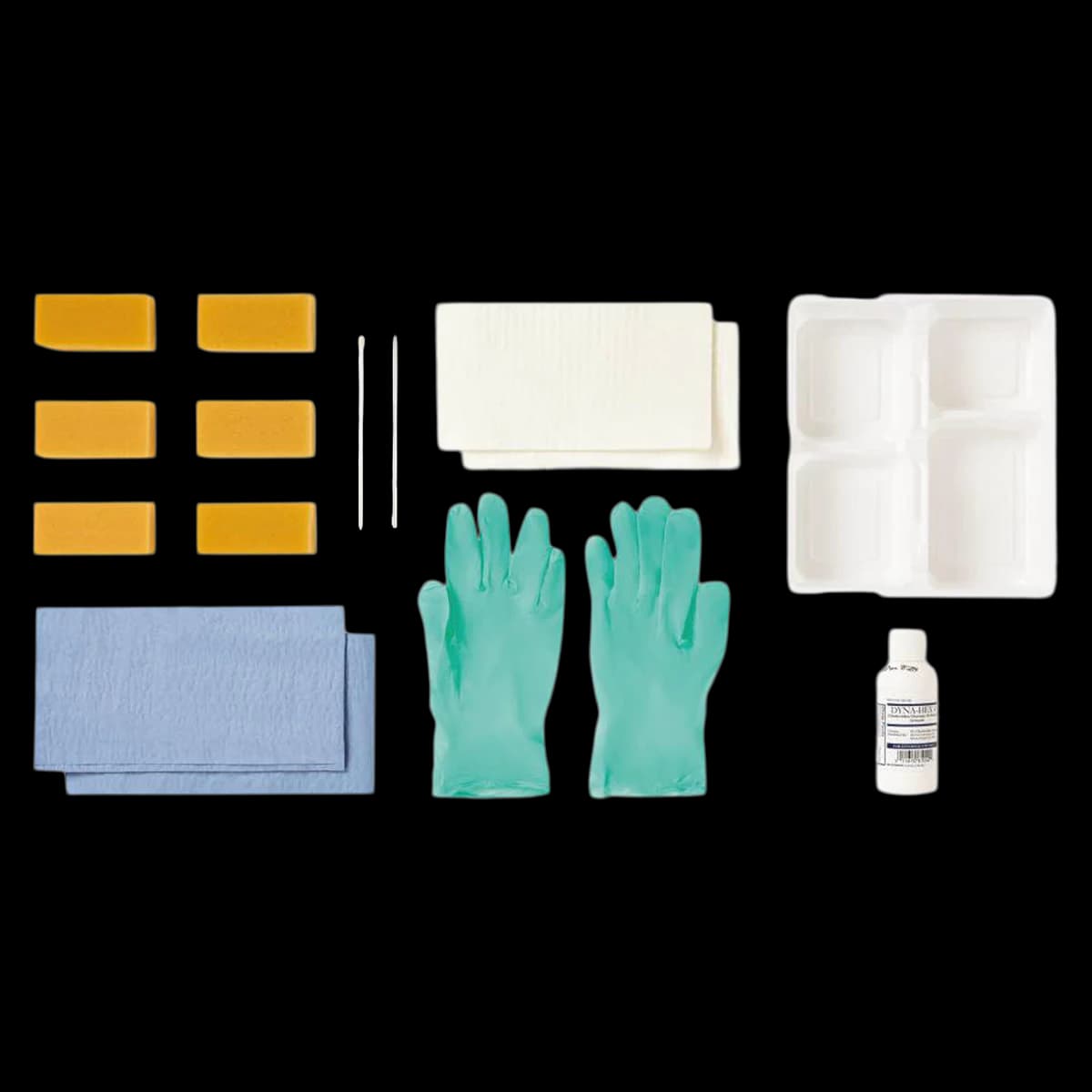 Medline E-Kits Skin Scrub Tray with CHG - Skin Scrub Tray with CHG - Image 1