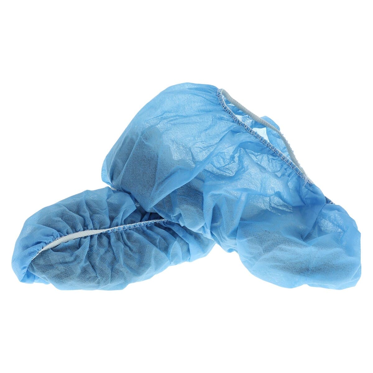 Medline Non-Skid Polypropylene Shoe Covers, Unisex, X-Large, Blue, Fluid Repellent, 100/Box thumbnail 2
