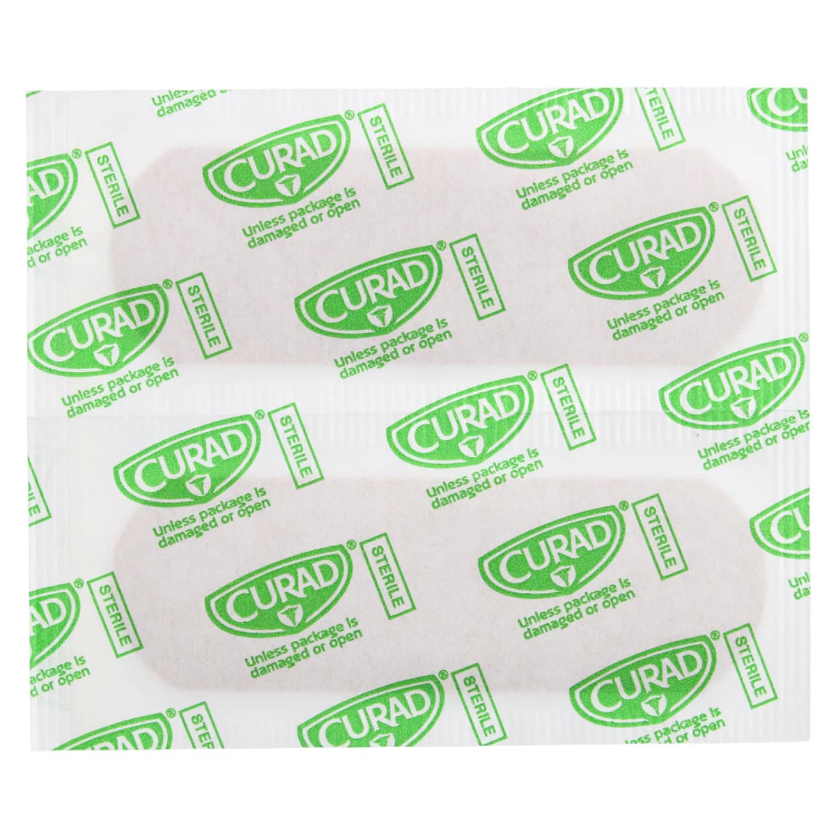 Curad Adhesive Bandage Fabric Strip, 1" x 3", Natural, Sterile, 100/Box thumbnail 3