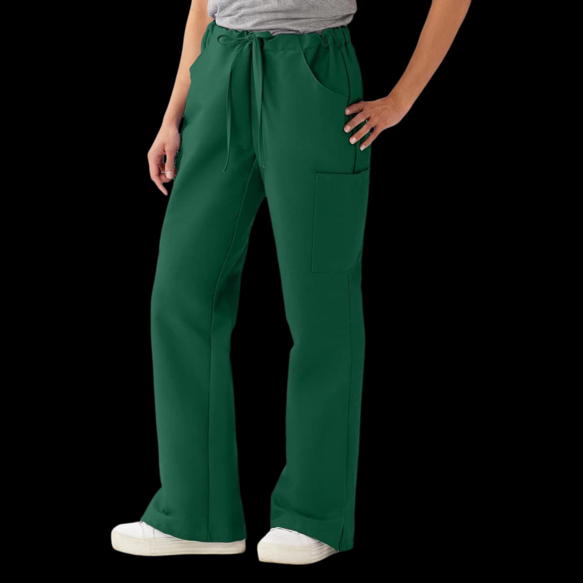 ComfortEase by Medline Scrub Pant, Cargo 5 Pocket, Unisex, X-Large, Evergreen, 65% Polyester / 35% Cotton, 8865 - Scrub Pant Cargo 5 Pkt - Image 1