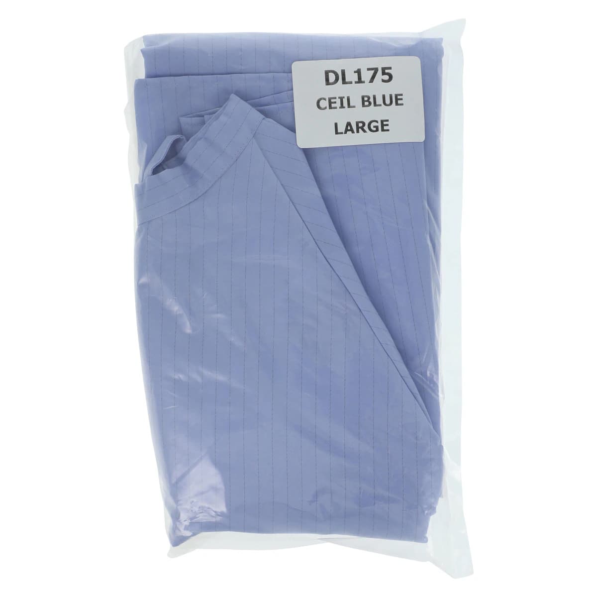 Denline Protection Plus Open Back Gown, Adult, Large, Ceil Blue, Reusable, 99% Polyester/1% Carbon, 01KEZKNPAQ31TVT61VSJ6CVJEM thumbnail 6