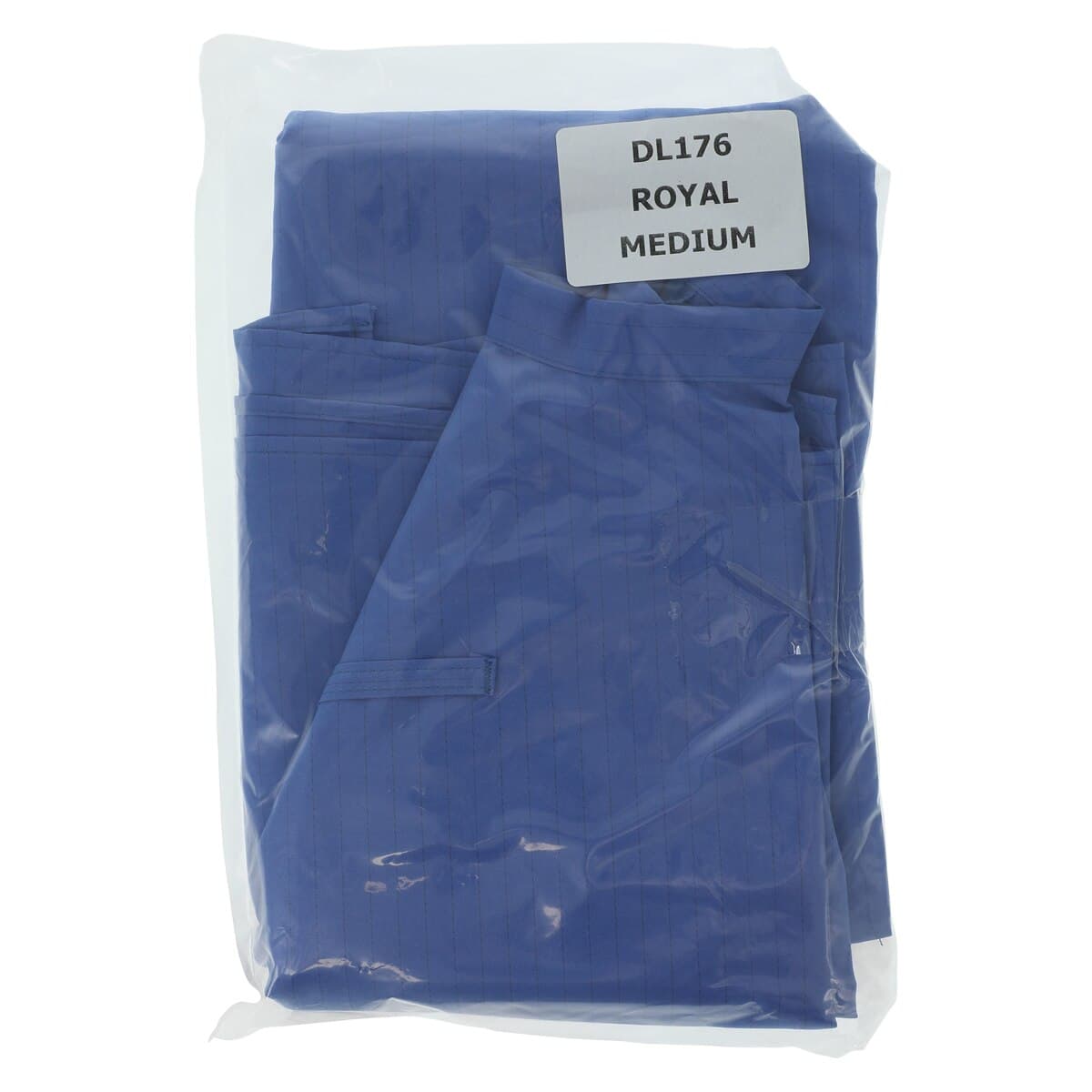 Denline Close Back Gown Uni 41, Adult Unisex Medium, Royal, Reusable, 99% Polyester/1% Carbon, AAMI Level 2 thumbnail 7