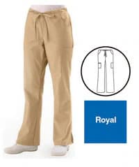 ComfortEase by Medline Scrub Pant Cargo 5 Pocket Tall, Unisex, Royal Blue, 2X Large, 8865 - Scrub Pant Cargo 5 Pkt Tall - Image 1