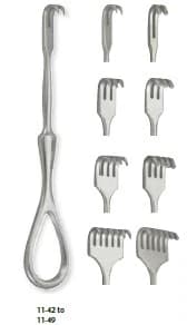 Volkman Retractor, 4-1/2" Stainless Steel, Autoclavable, Reusable - Volkman Retractor Finger - Image 1