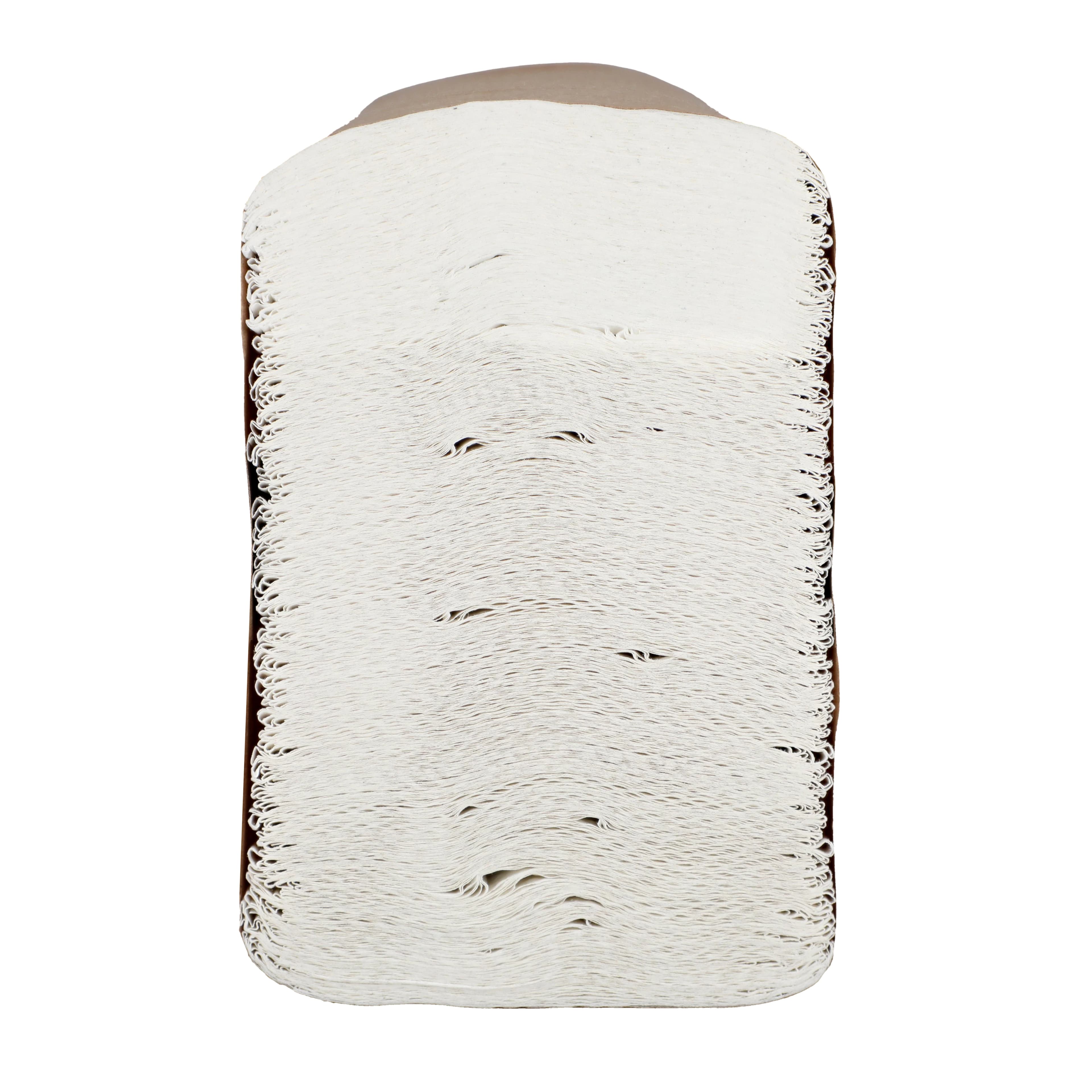 Medline Towel Paper Bleached Multifold, 1-Ply, 9 in x 9 in, White, 250 Sheets/Pack, 4000/Case - Towel Paper Bleached Multi-Fol - Image 1