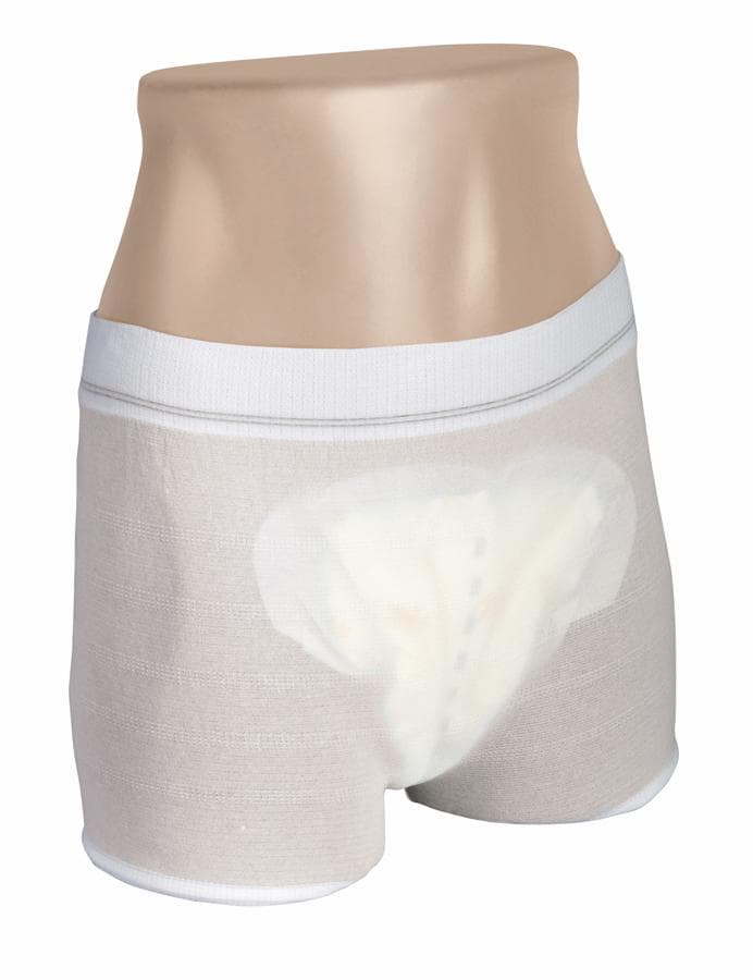 Medline Knit Weave Incontinence Pants, Unisex, Medium/Large, White, Reusable, 50/Case - Knit Weave Pants Unisex - Image 1