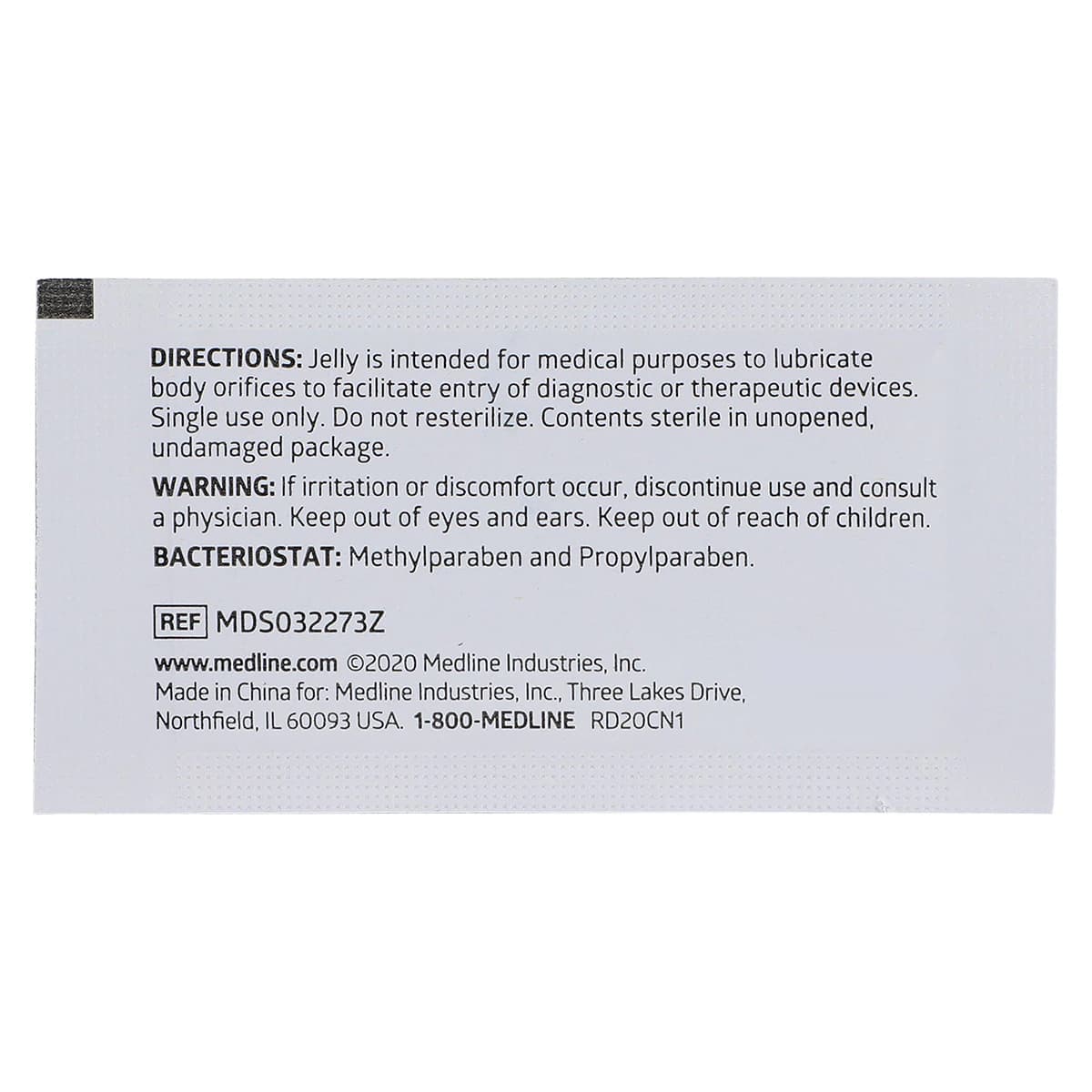 Medline Lubricating Jelly, Sterile, 2.7 g Foil Packets, 144/Box thumbnail 4