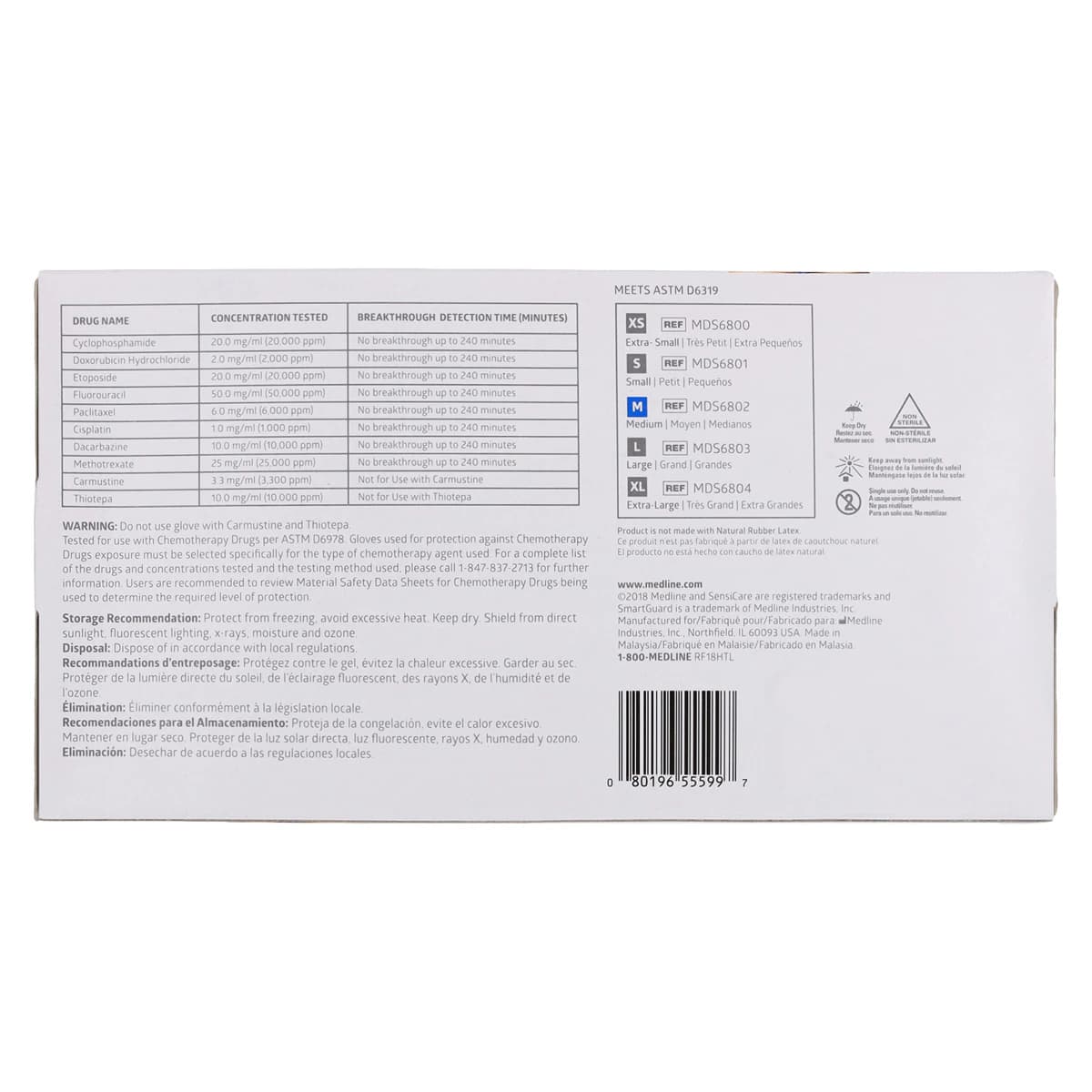 SensiCare-Ice Nitrile Examination Gloves, Powder Free, Non-Sterile, Medium, Violet Blue thumbnail 7