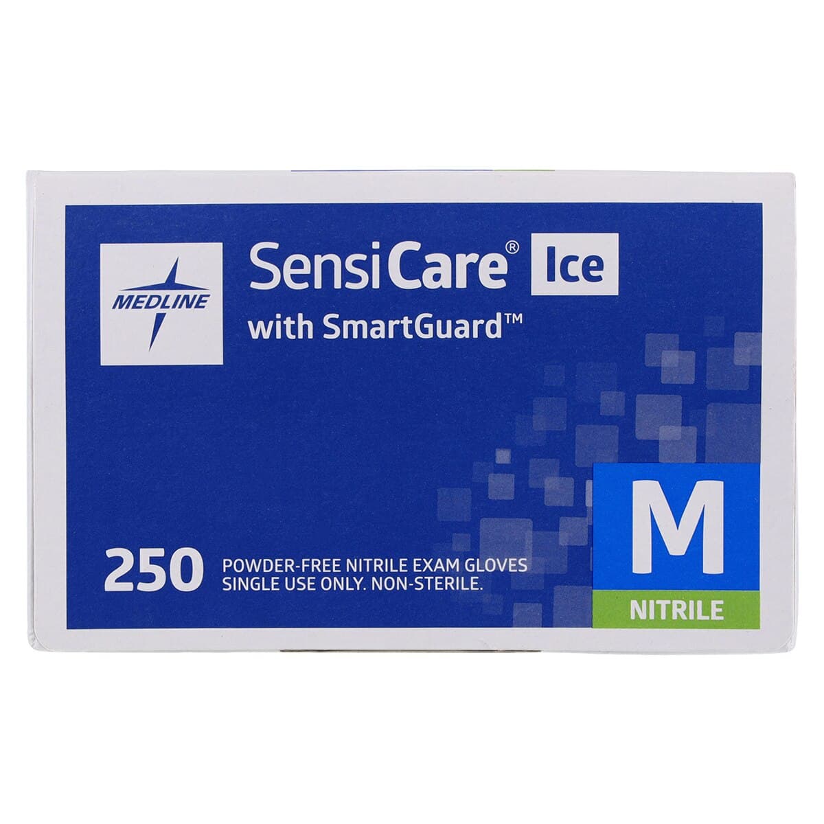 SensiCare-Ice Nitrile Examination Gloves, Powder Free, Non-Sterile, Medium, Violet Blue thumbnail 6