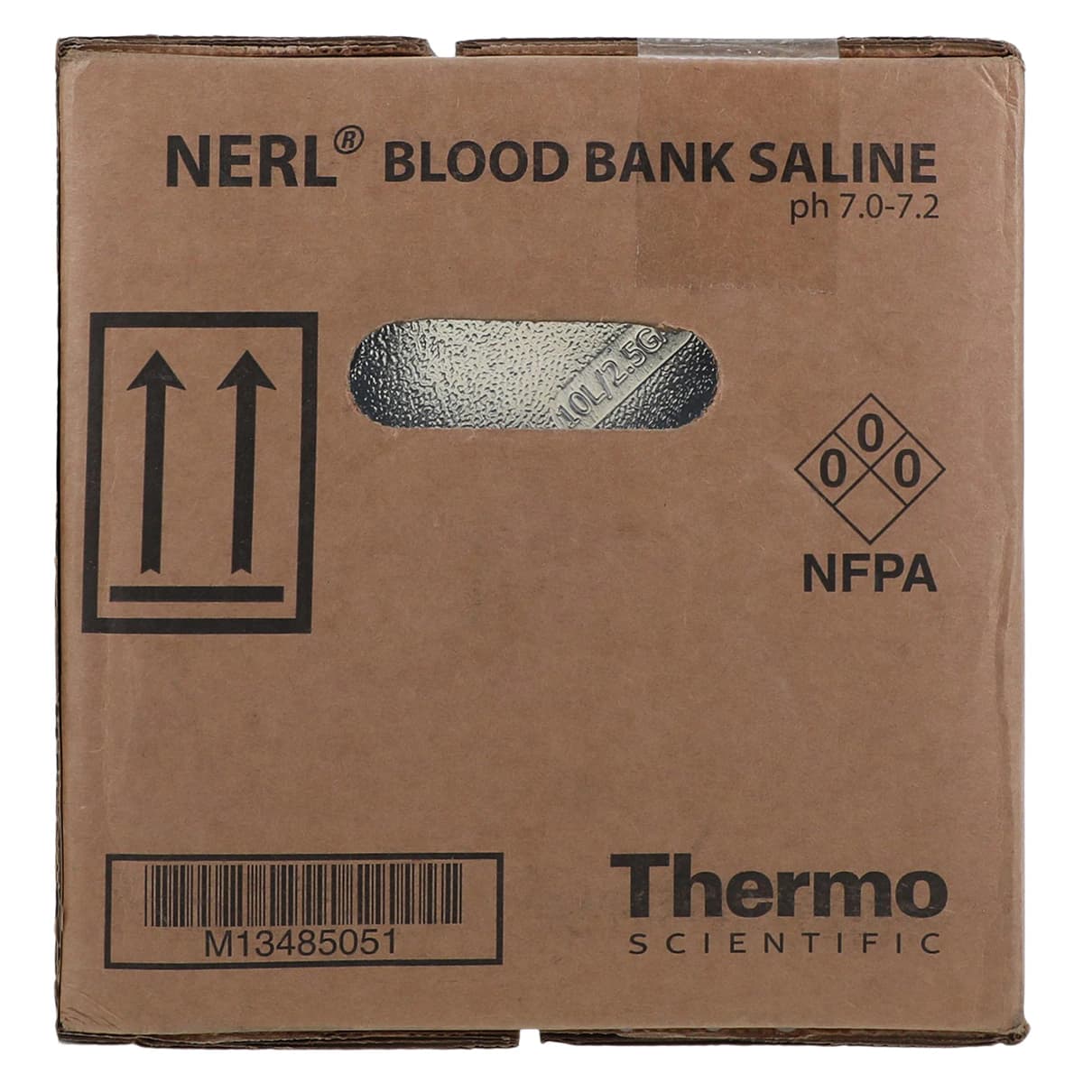 Nerl Diagnostic Corp Blood Bank Saline Solution, pH 7.0-7.2, 10L thumbnail 3