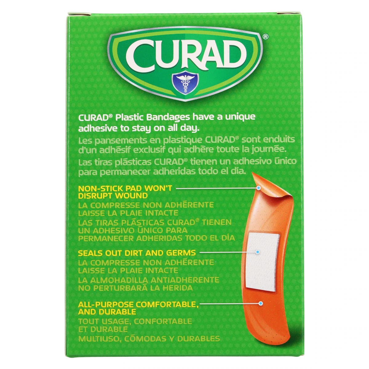 Curad Plastic Strip Bandages, 3/4" x 3", Neon, 50/Box thumbnail 4