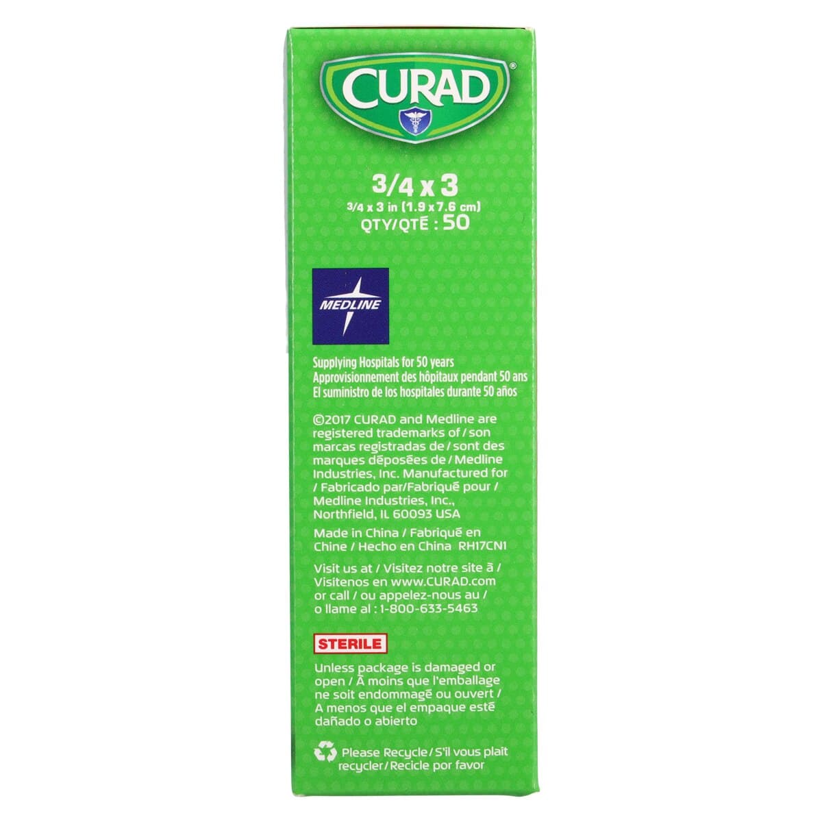 Curad Plastic Strip Bandages, 3/4" x 3", Neon, 50/Box thumbnail 6