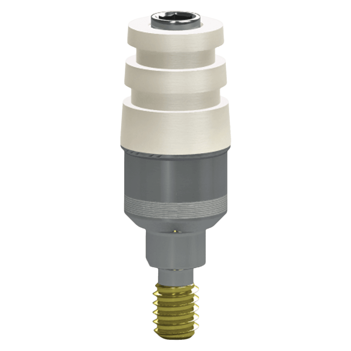 BioHorizons LaserLok Custom Temporary Abutment, 3.5mm Platform, 3mm Height - 3.5mm Cstm Temp 3mm H LaserLok - Image 1