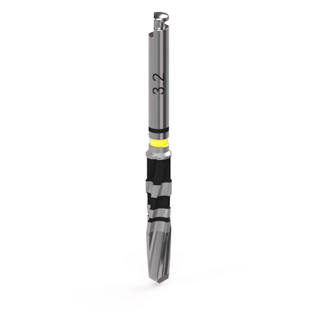 BioHorizons Tapered Surgical Drill, Yellow, 3.2 mm, Each - Tapered Surgical Drill Yellow - Image 1