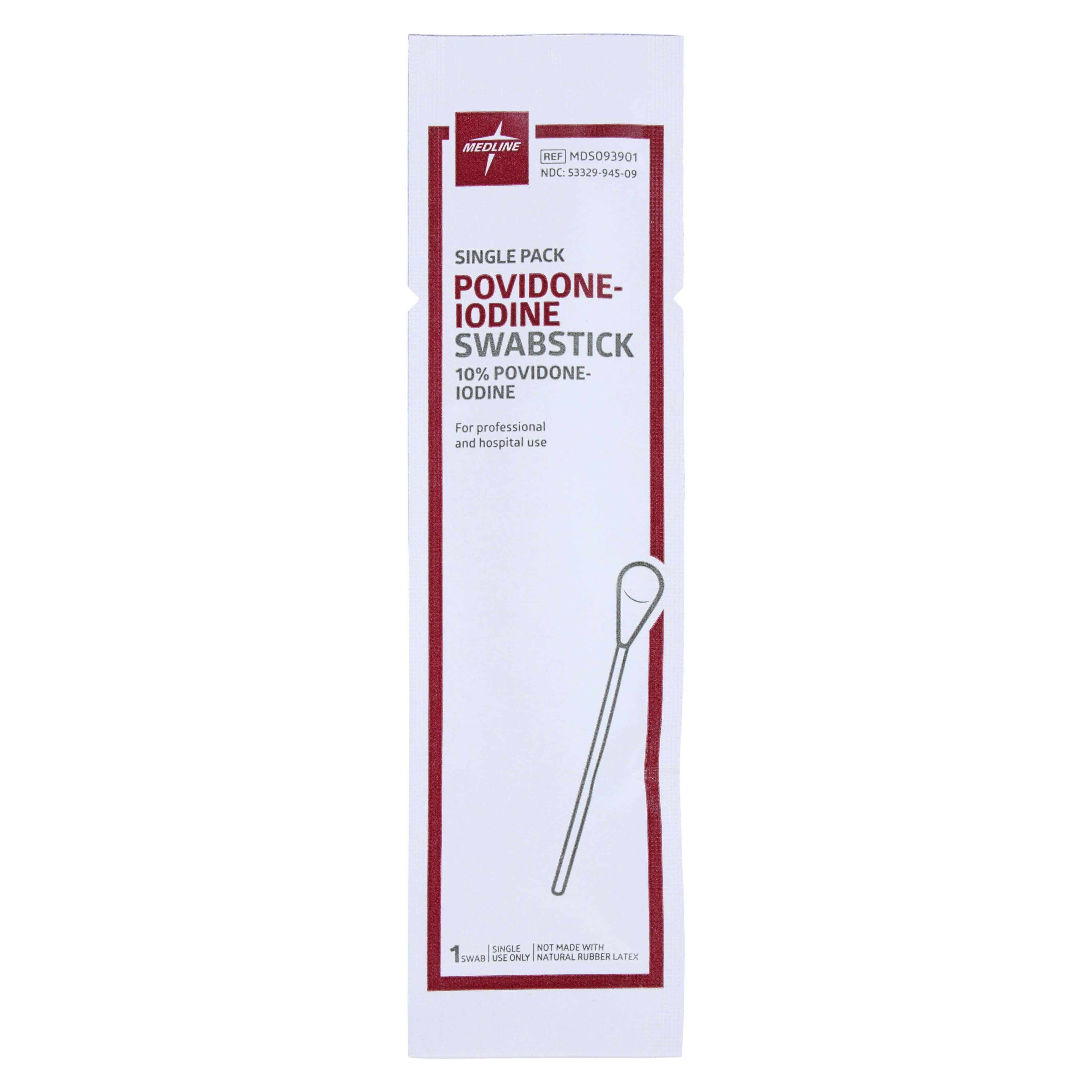 Medline Povidone Iodine Swabstick, 1's, Surgical Prep thumbnail 3