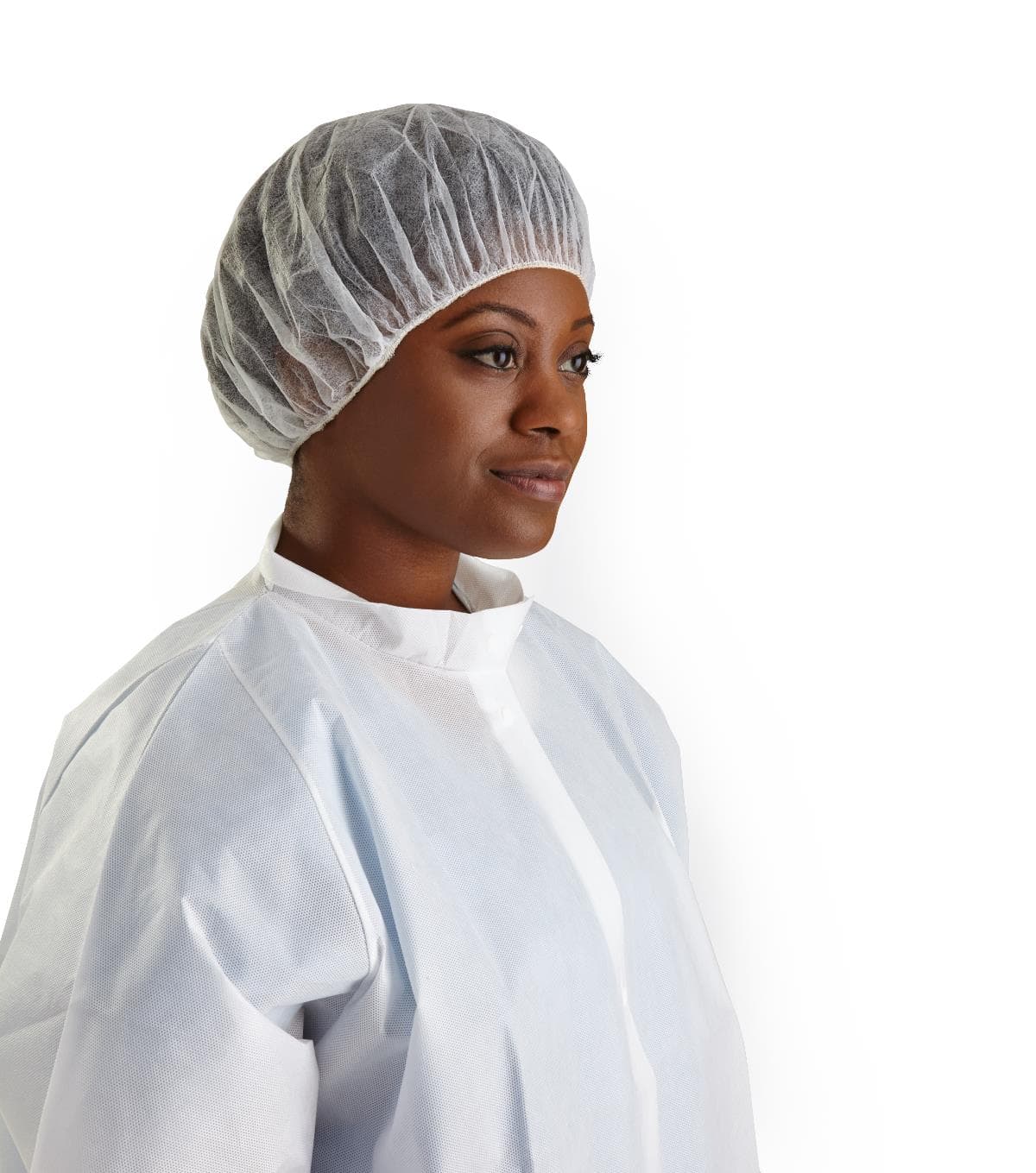 Medline Bouffant Cap, 21" White, Latex-Free, 500/Case - Bouffant Cap 21" LF - Image 1