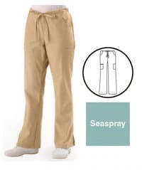 ComfortEase by Medline Scrub Pant, Cargo 5 Pocket, Unisex, 2X-Large, Seaspray, 65% Polyester / 35% Cotton, 8865 - Scrub Pant Cargo 5 Pkt - Image 1
