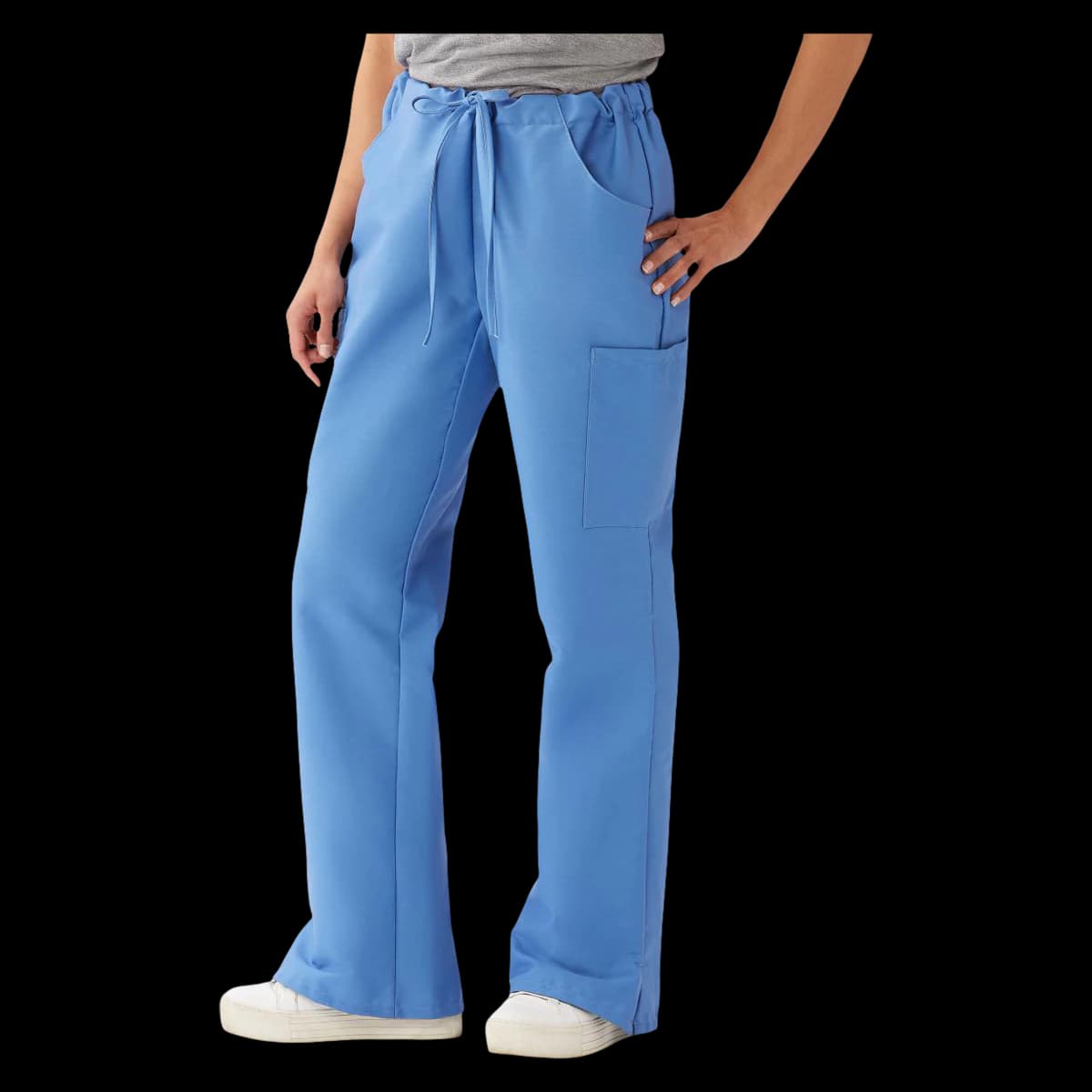 ComfortEase by Medline Scrub Pant, Cargo 5 Pocket, Unisex, Ceil Blue, X-Small, 65% Polyester / 35% Cotton, 8865 - Scrub Pant Cargo 5 Pkt - Image 1