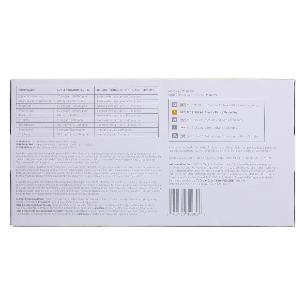 Aloetouch Ice™ Nitrile Exam Gloves, Powder Free, Non-Sterile, Small, Green, 200/Box, MDS195284 thumbnail 7