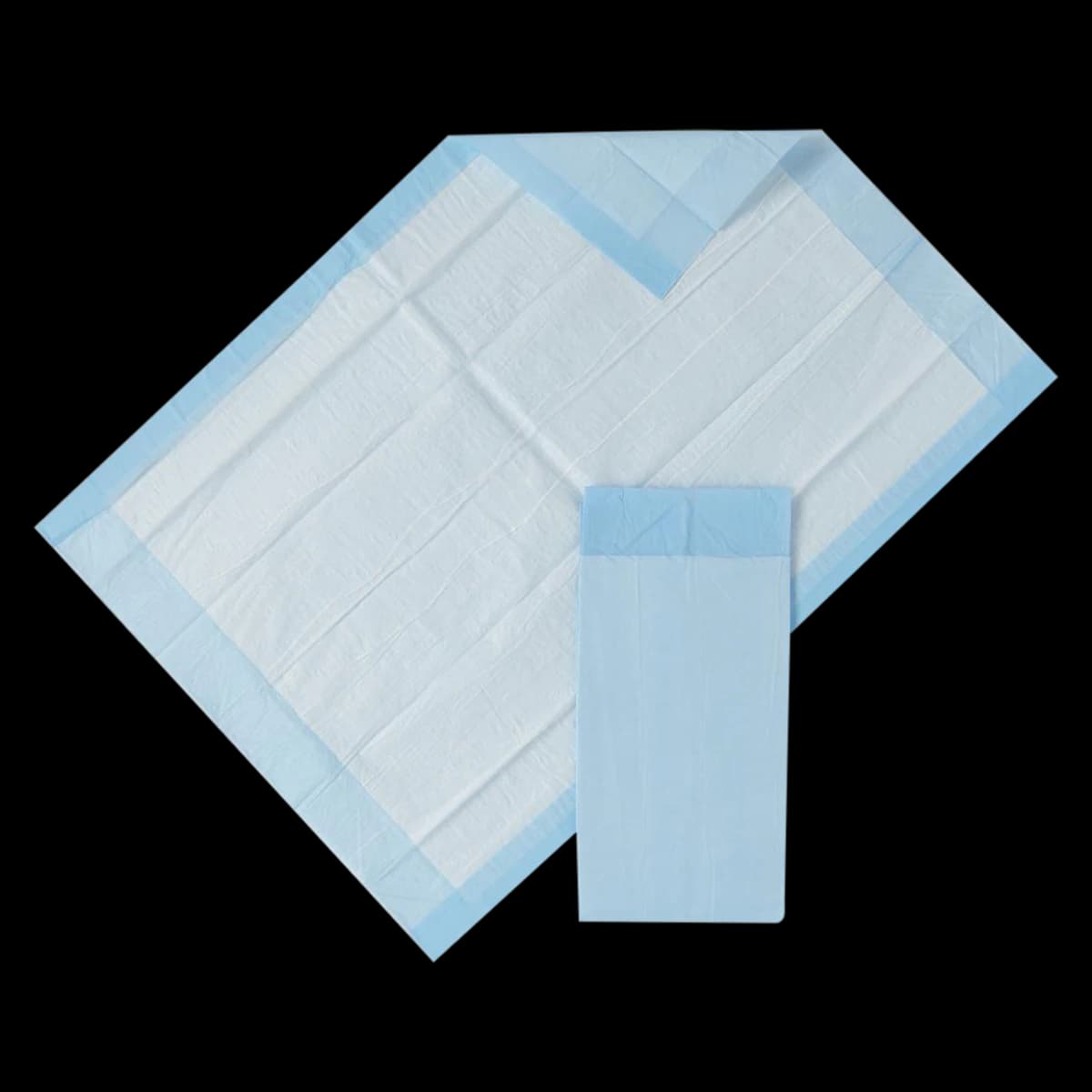 Medline ProtectionPlus Incontinence Underpad, Light Absorbency, 23" x 36", White/Blue, 150/Case - ProtectionPlus Undperpad Light - Image 1