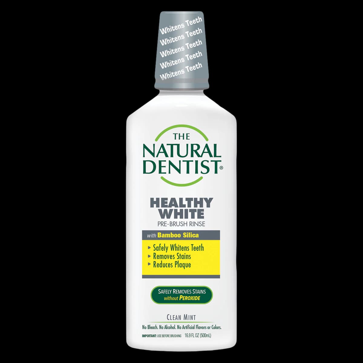 Emerson Healthcare Pre-Brush Whitening Rinse, Peppermint, 16.9 oz, 6/Box, 01KT8PD511EK6VK39GMWDTWM4B - -Pre-Brush Whitening Rinse 16.9oz - Peppermint - Image 1