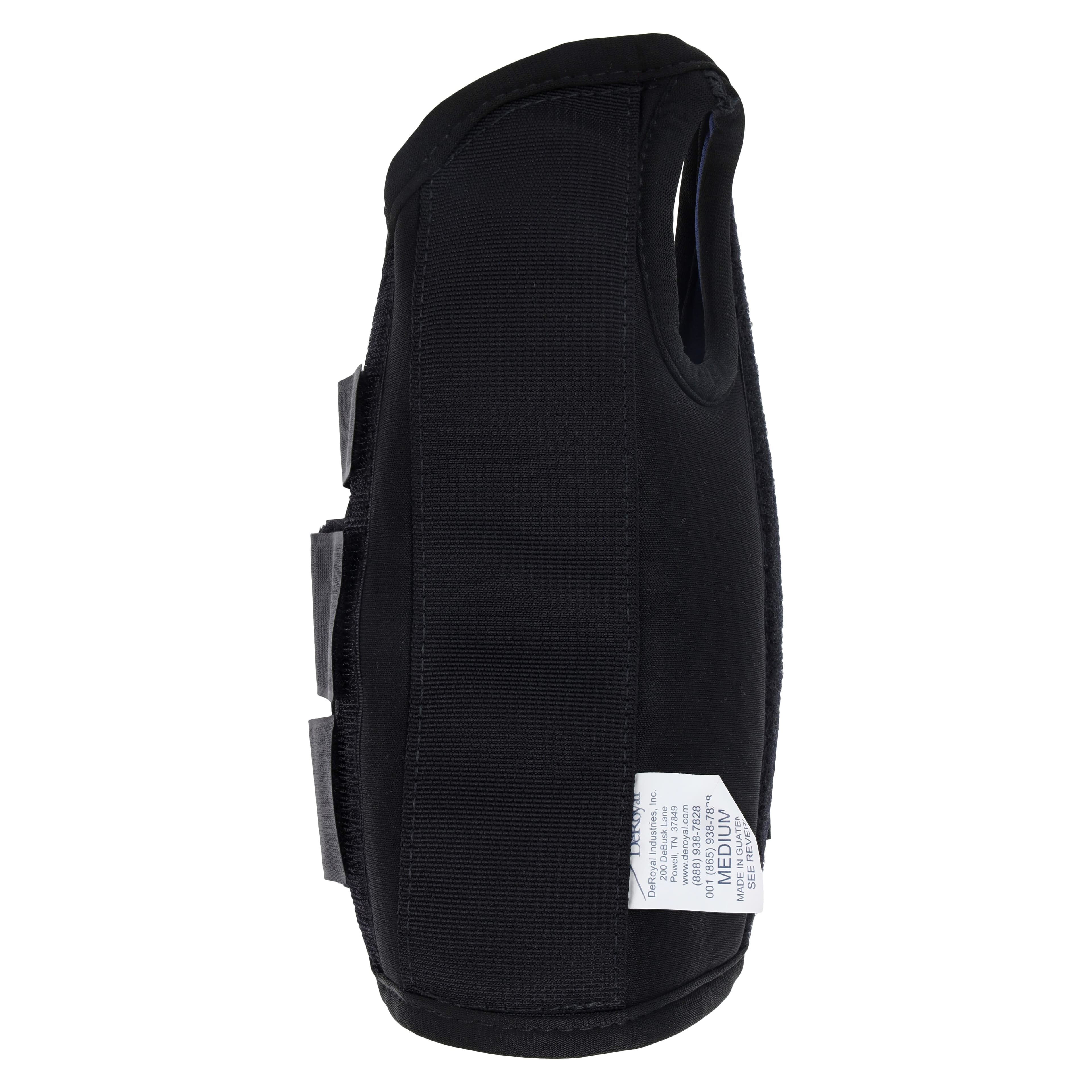 DeRoyal Splint Wrist Right, Adult Medium, Foam 8", Black thumbnail 4