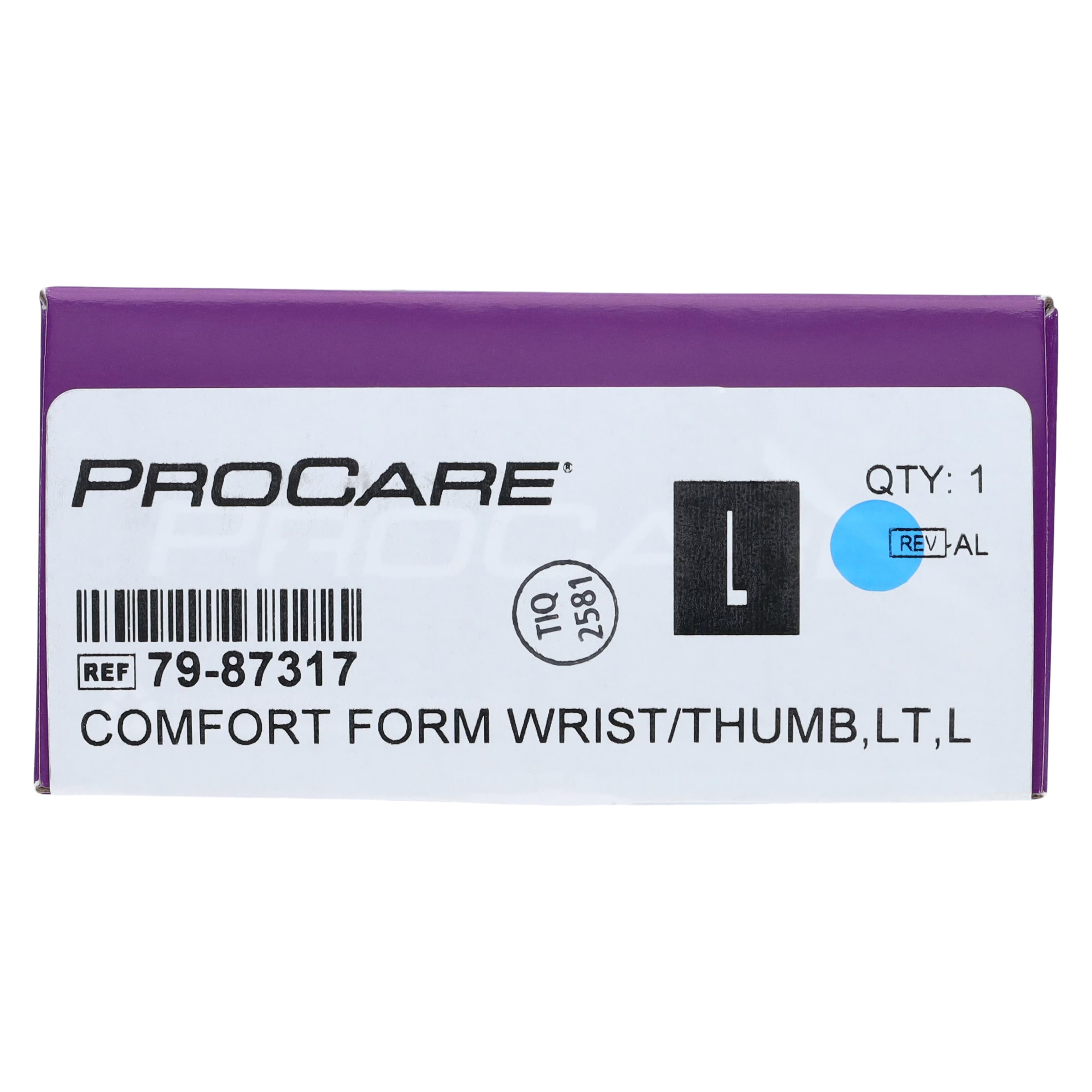 ComfortFORM Wrist/Thumb Brace, Foam Laminate, Large (7.5-8.5"), Left, Adult thumbnail 6