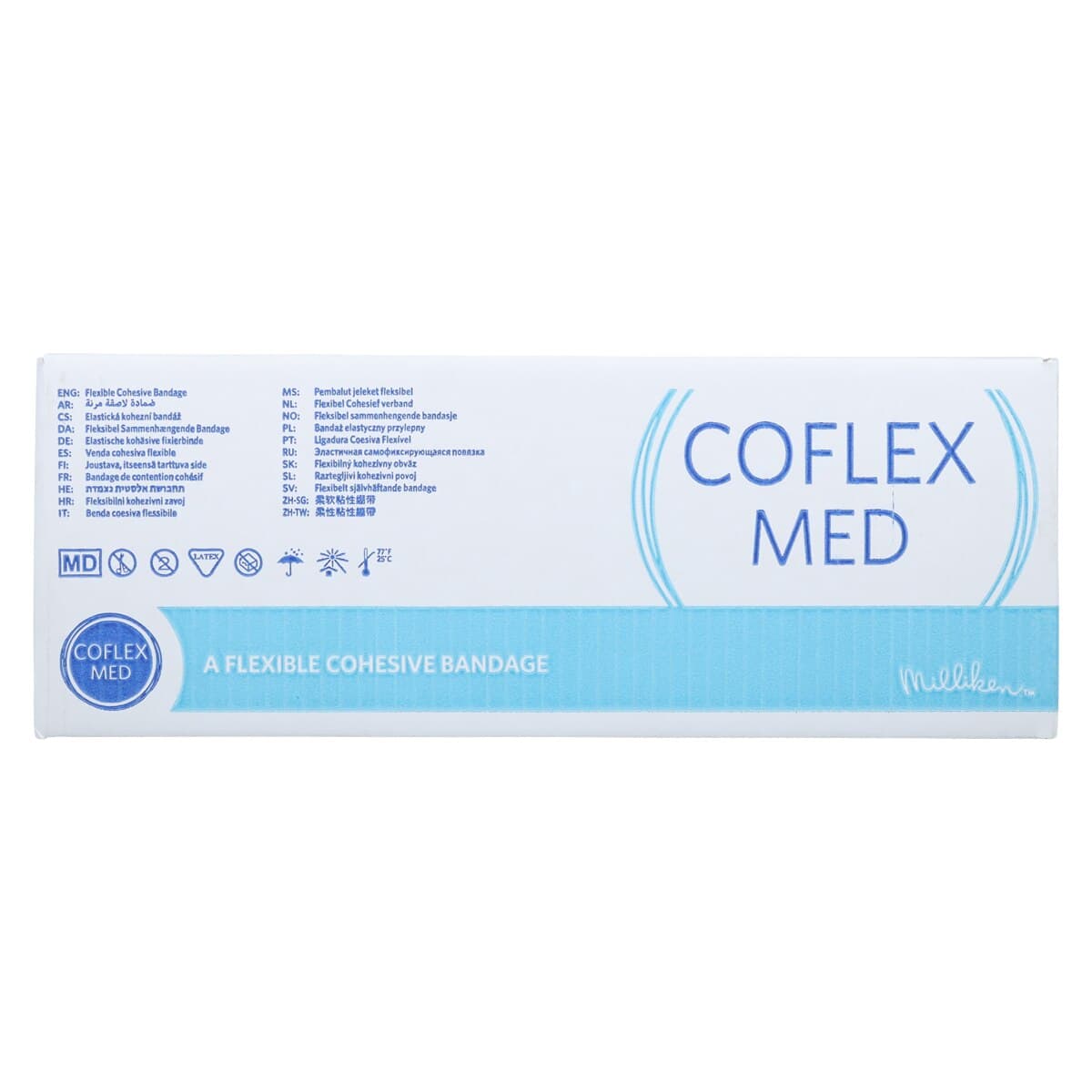 CoFlex Med Compression Bandage, Elastic, 4" x 5yd, Tan, Non-Sterile, 18/Case thumbnail 3