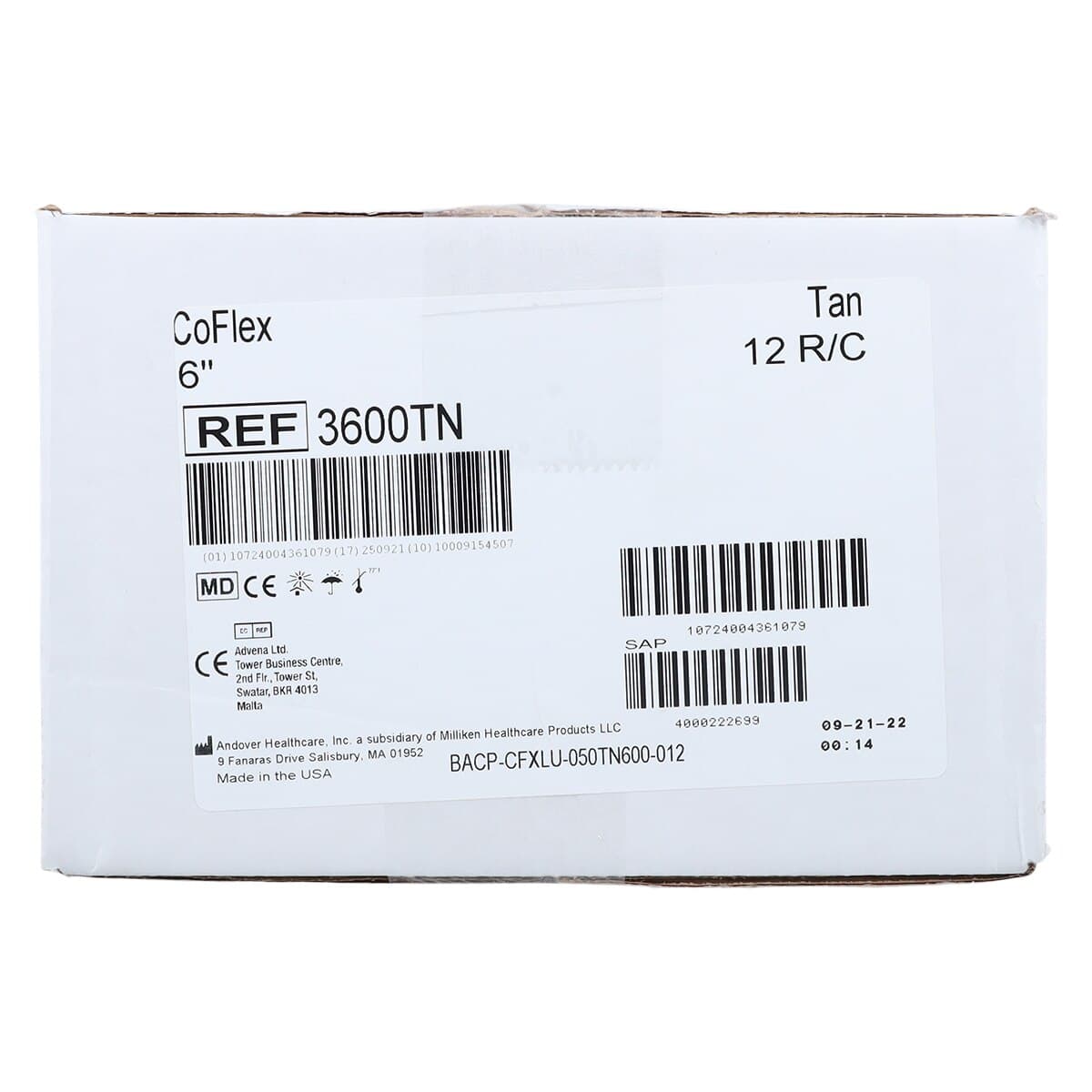 CoFlex Compression Bandage, Elastic, Latex, Non-Sterile, Tan, 6" x 5 yd, 12/Box thumbnail 4