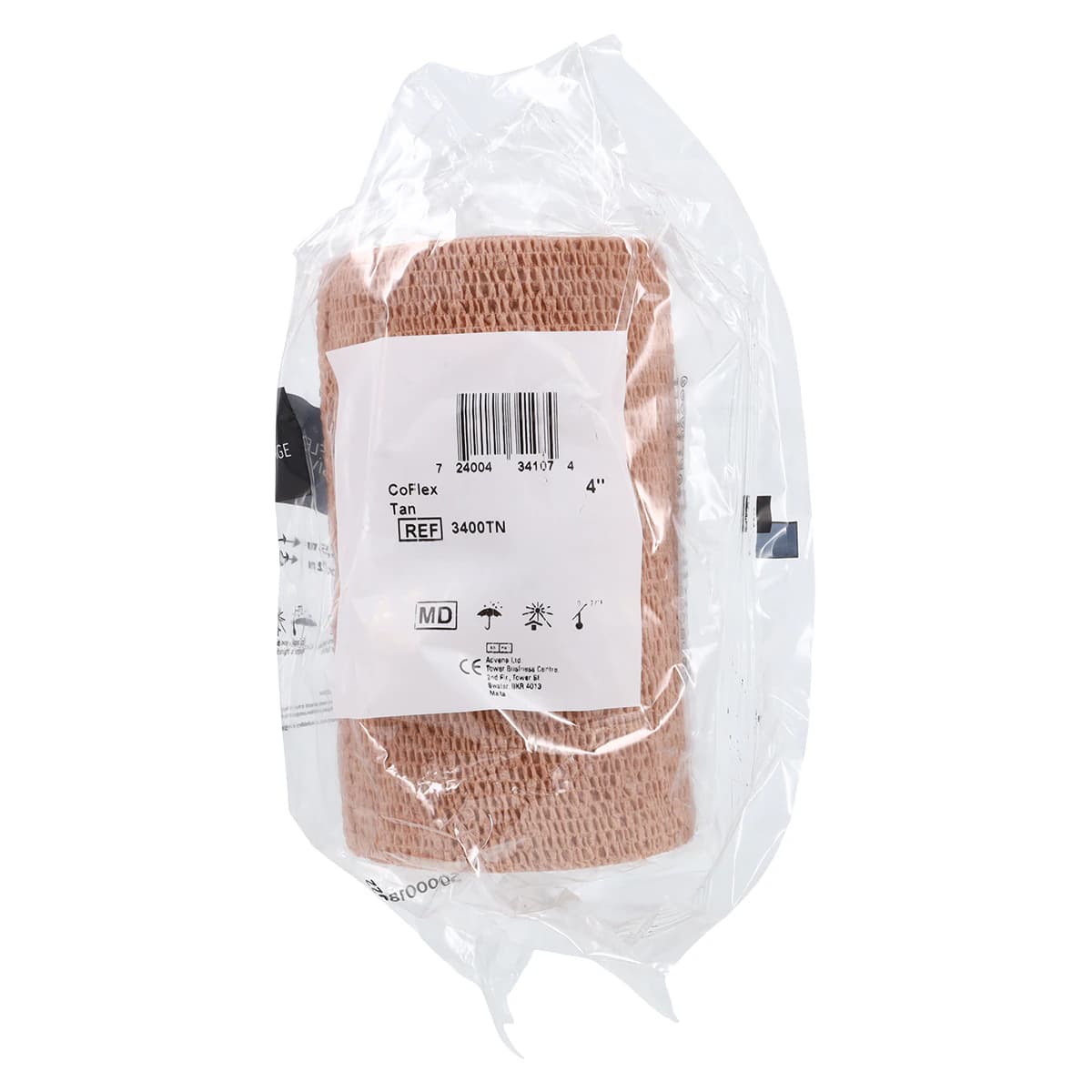 CoFlex LF Cohesive Compression Bandage, 4" x 5 yd, Tan, Non-Sterile, Each thumbnail 4