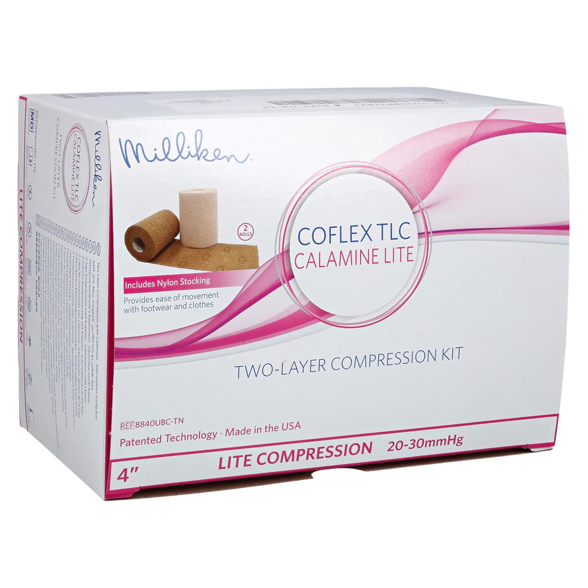 CoFlex TLC Lite Compression Kit, Latex Free, 4" x 6 yd, Tan/Pink, 2 Rolls/Box thumbnail 2