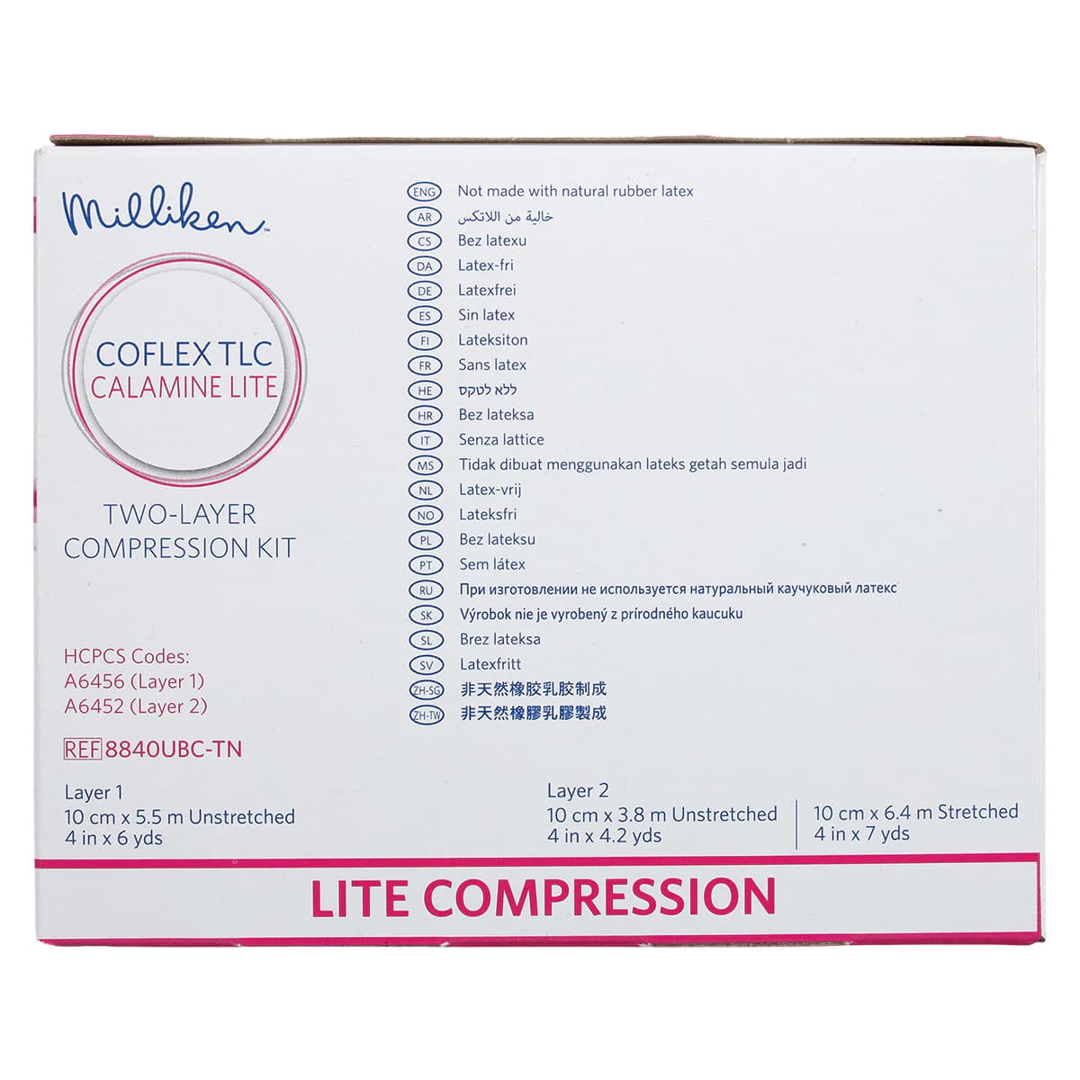 CoFlex TLC Lite Compression Kit, Latex Free, 4" x 6 yd, Tan/Pink, 2 Rolls/Box thumbnail 8