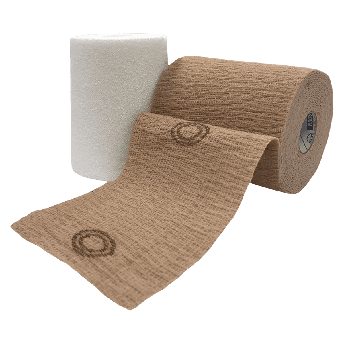CoFlex TLC Zinc Lite Compression Bandage, Elastic/Foam, 4" x 6 yd, Tan/White, Non-Sterile, 2 Rolls/Box thumbnail 2